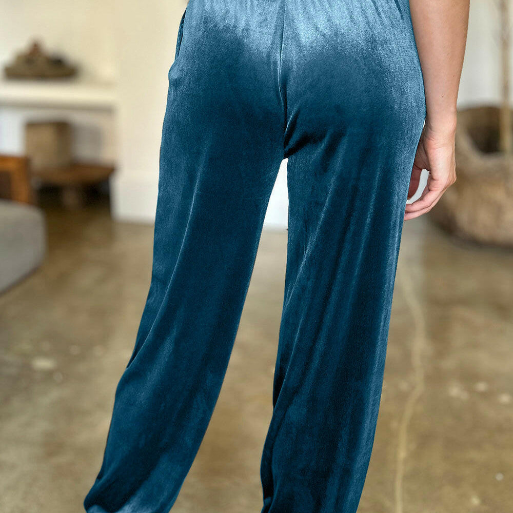 FAM-FAM Pocketed Elastic Waist Joggers-Pants-Krush Kandy, Women's Online Fashion Boutique Located in Phoenix, Arizona (Scottsdale Area)