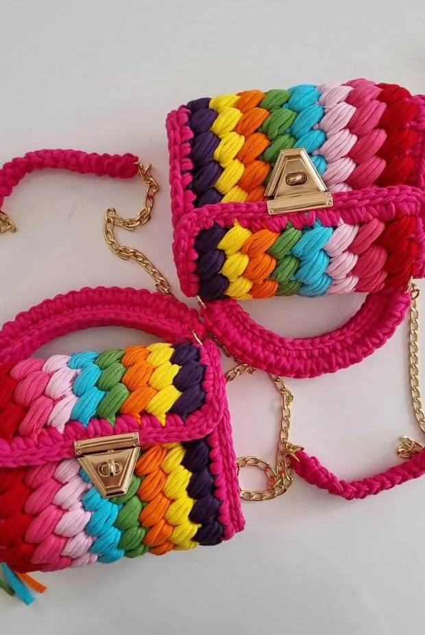 Dreamweave Handmade Crochet Purse-handbags-Krush Kandy, Women's Online Fashion Boutique Located in Phoenix, Arizona (Scottsdale Area)