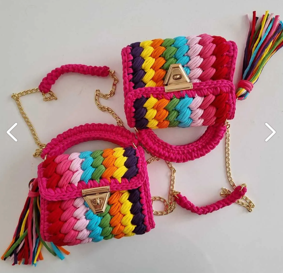 Dreamweave Handmade Crochet Purse-handbags-Krush Kandy, Women's Online Fashion Boutique Located in Phoenix, Arizona (Scottsdale Area)