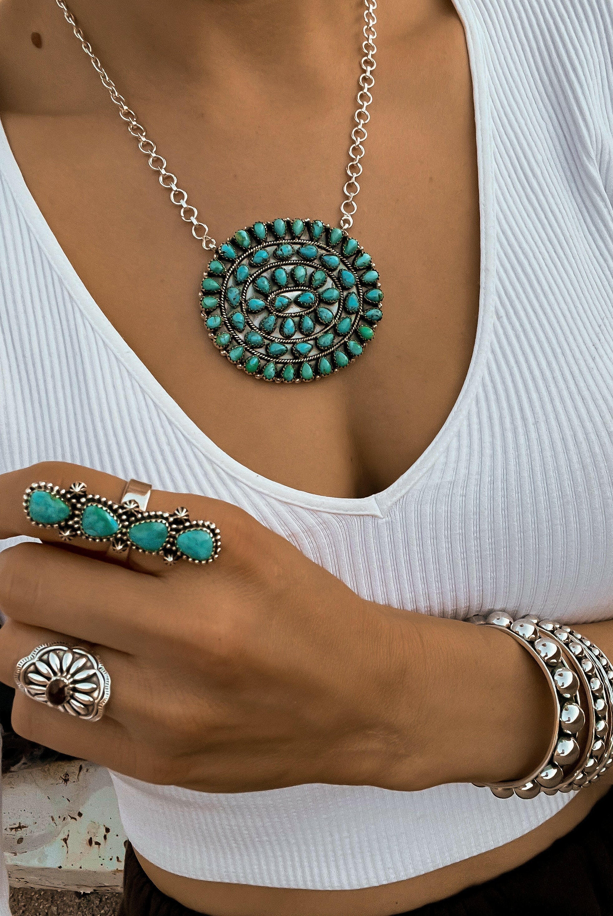Big Momma Concho Necklace | Krush Exclusive!-Krush Kandy, Women's Online Fashion Boutique Located in Phoenix, Arizona (Scottsdale Area)