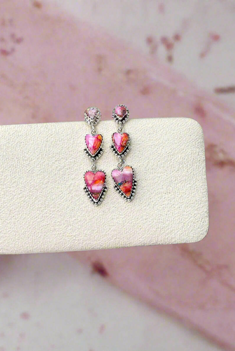 You Have My Heart Drop Earrings MADE TO ORDER-Earrings-Krush Kandy, Women's Online Fashion Boutique Located in Phoenix, Arizona (Scottsdale Area)