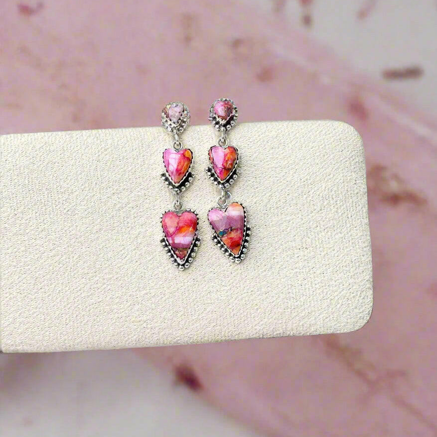 You Have My Heart Drop Earrings MADE TO ORDER-Earrings-Krush Kandy, Women's Online Fashion Boutique Located in Phoenix, Arizona (Scottsdale Area)