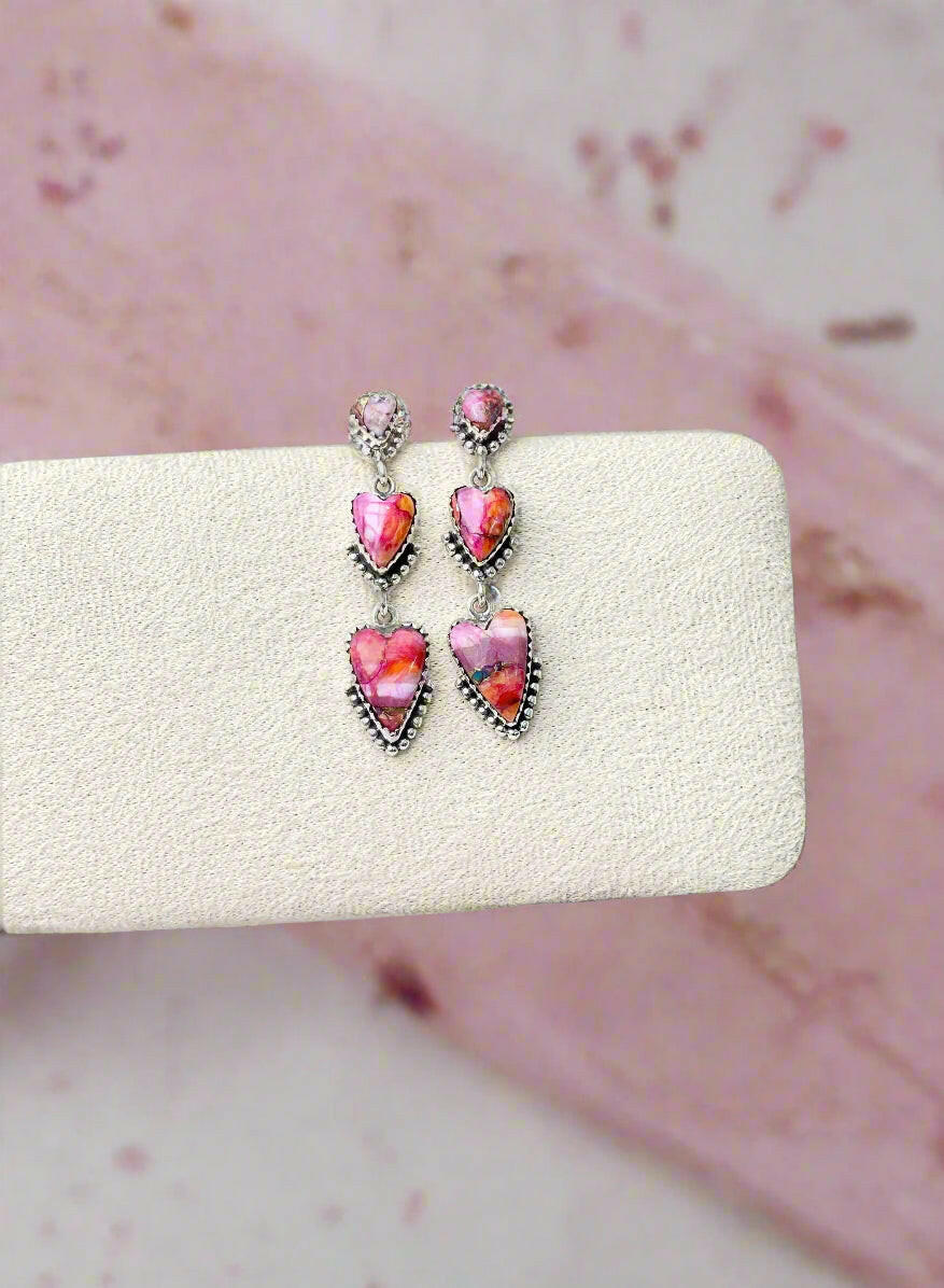 You Have My Heart Drop Earrings MADE TO ORDER-Earrings-Krush Kandy, Women's Online Fashion Boutique Located in Phoenix, Arizona (Scottsdale Area)