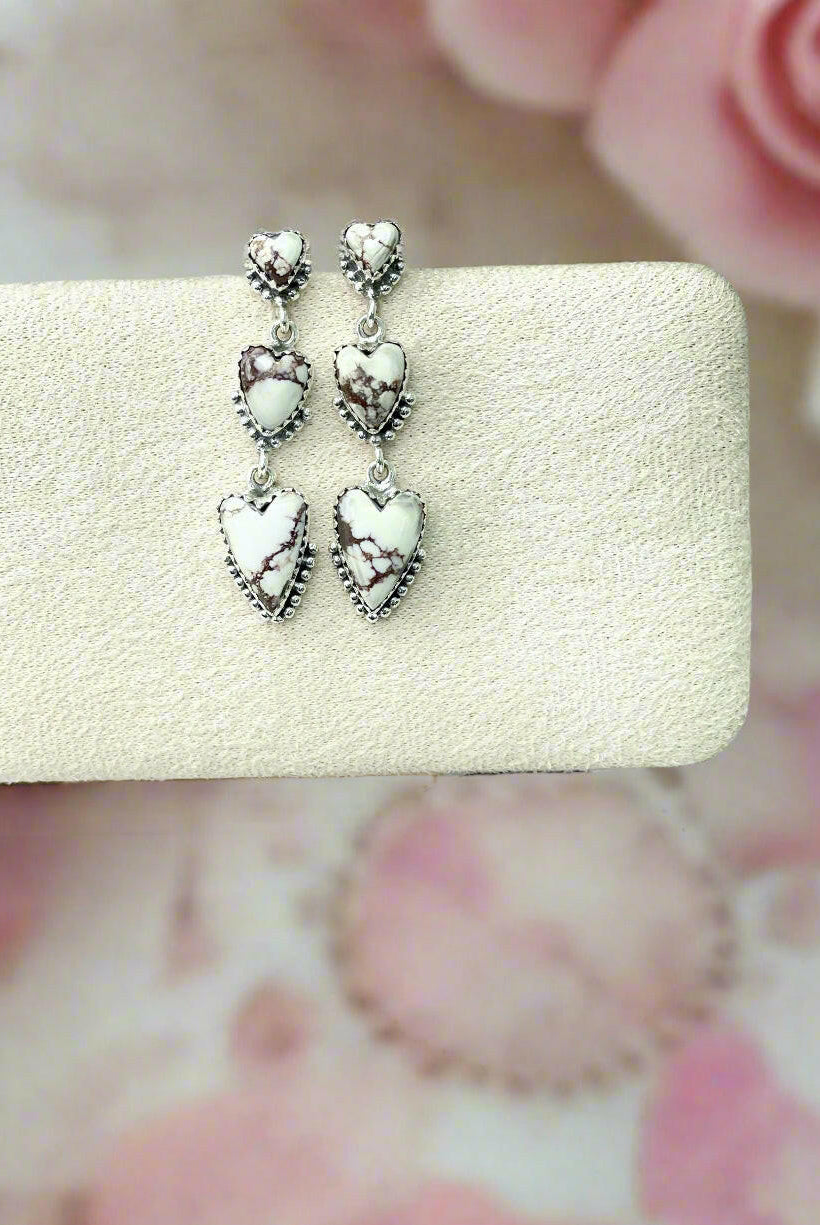 You Have My Heart Drop Earrings MADE TO ORDER-Earrings-Krush Kandy, Women's Online Fashion Boutique Located in Phoenix, Arizona (Scottsdale Area)