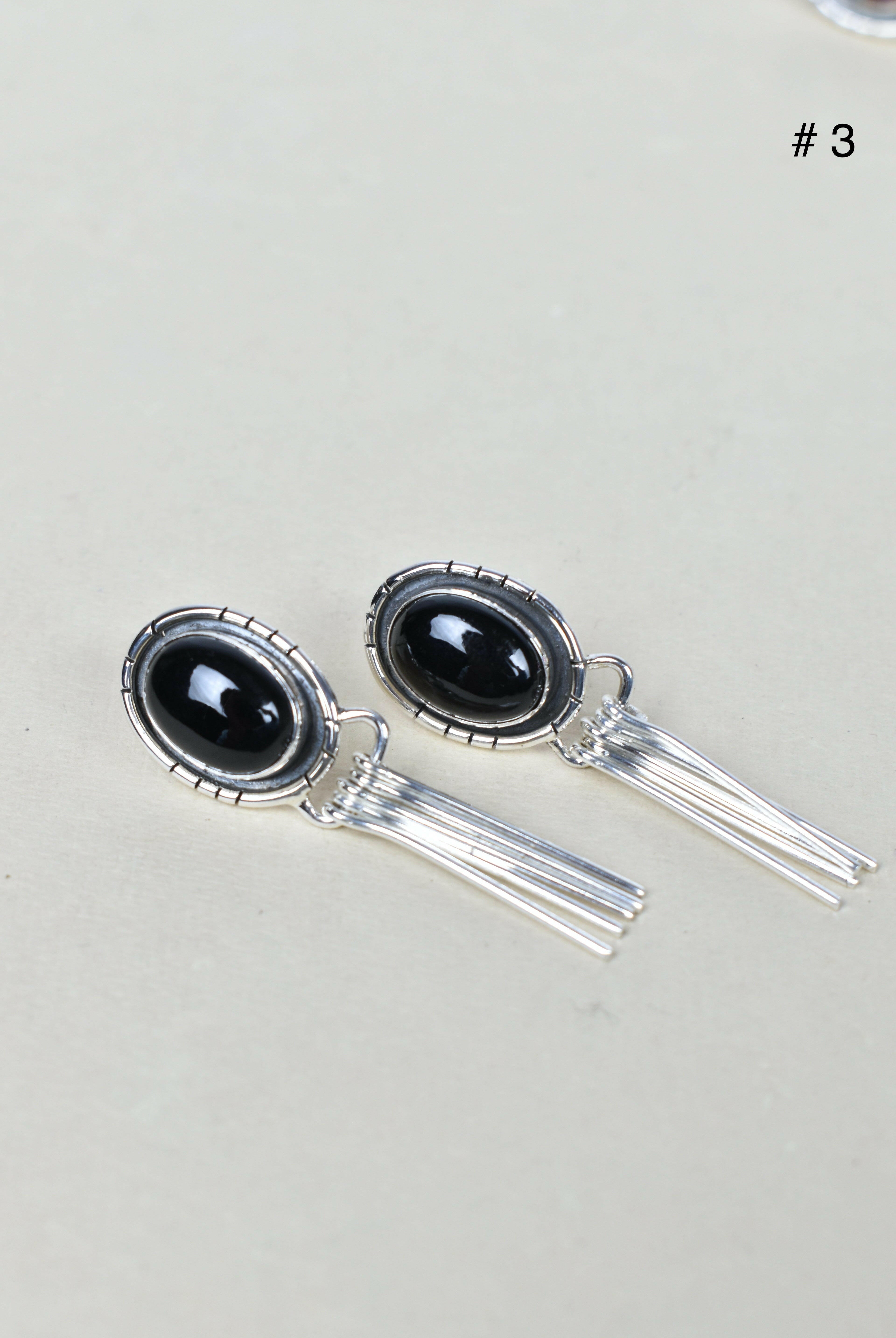 Solo Stone Sterling Cascade Earrings-Drop Earrings-Krush Kandy, Women's Online Fashion Boutique Located in Phoenix, Arizona (Scottsdale Area)