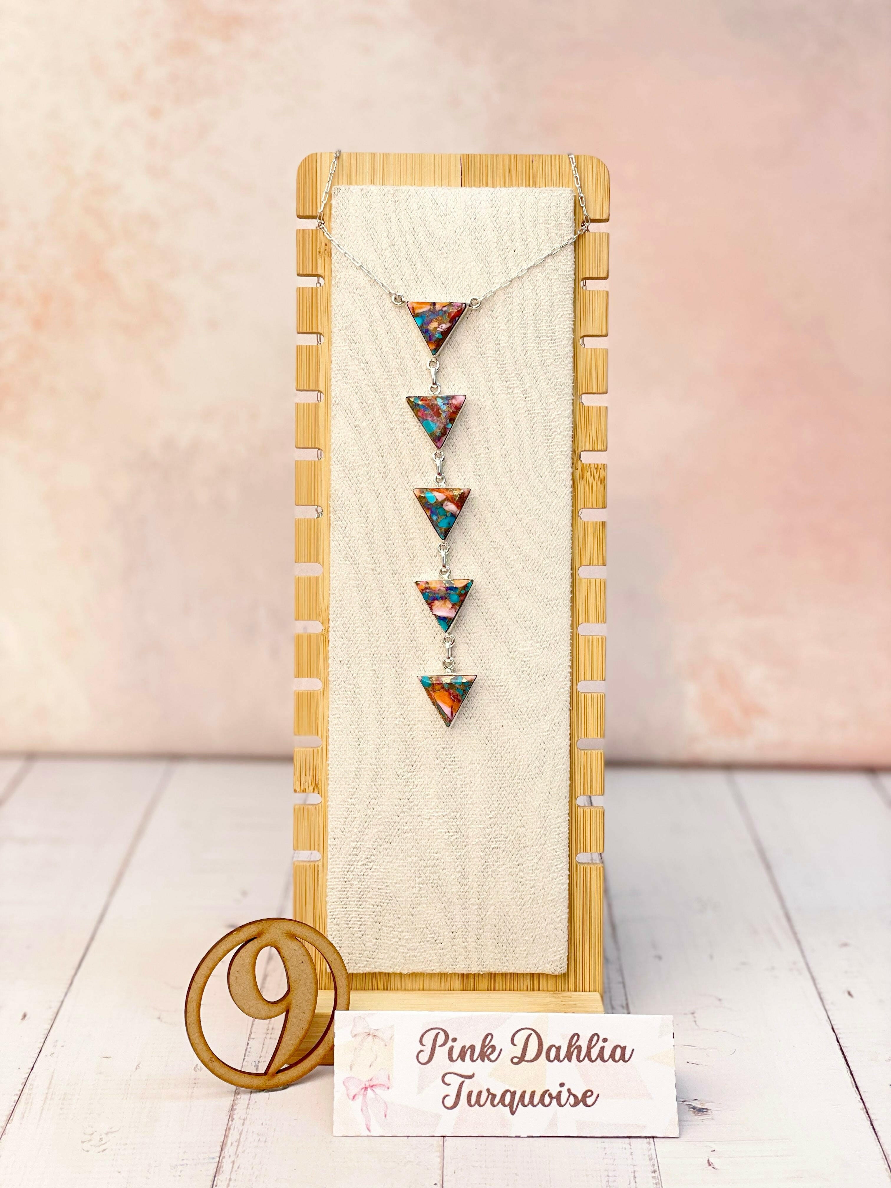 Trinity's Triad Stone Drop Necklace-Necklaces-Krush Kandy, Women's Online Fashion Boutique Located in Phoenix, Arizona (Scottsdale Area)