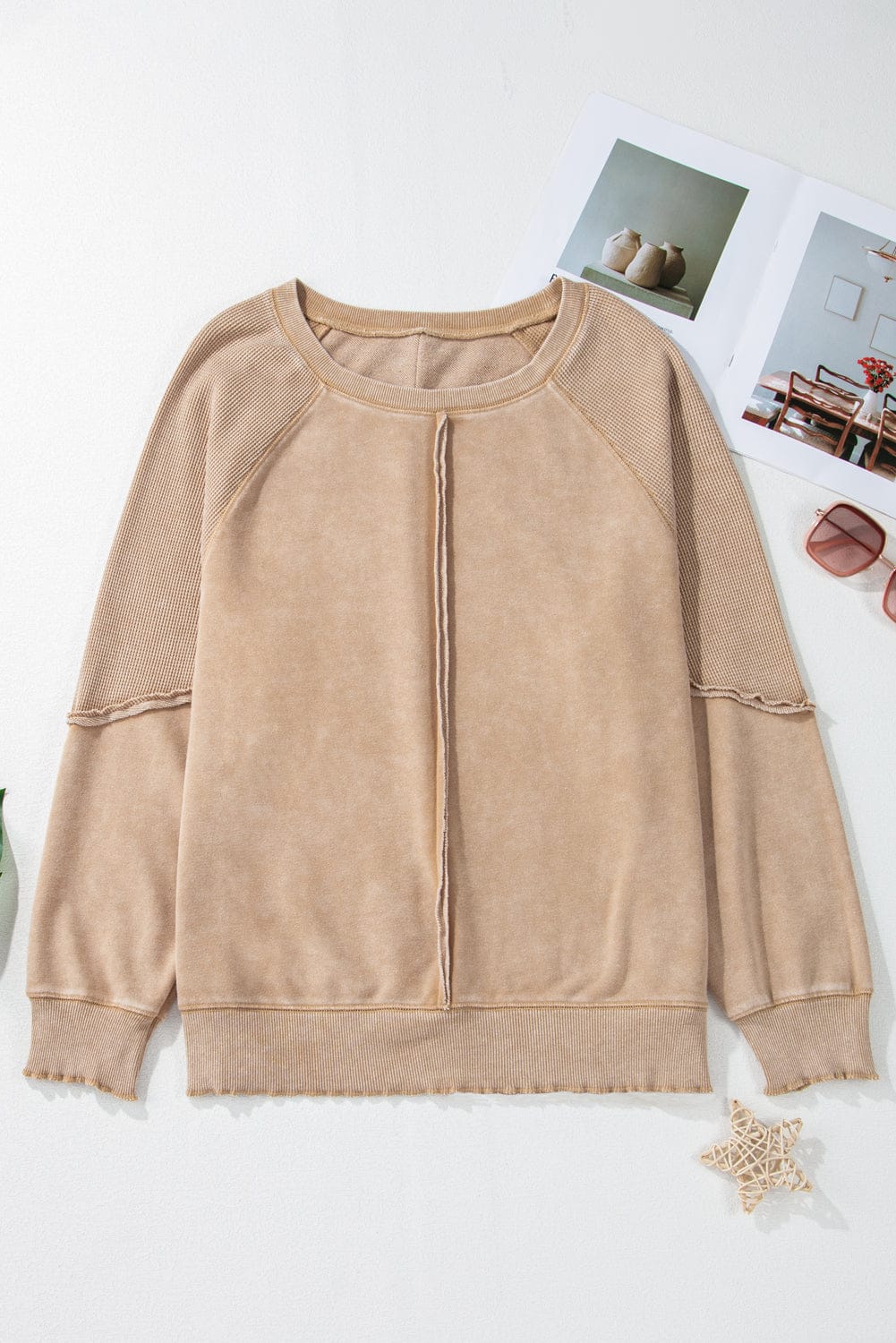 Casual Colorblock Pullover-Tops-Krush Kandy, Women's Online Fashion Boutique Located in Phoenix, Arizona (Scottsdale Area)