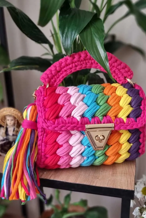 Dreamweave Handmade Crochet Purse-handbags-Krush Kandy, Women's Online Fashion Boutique Located in Phoenix, Arizona (Scottsdale Area)