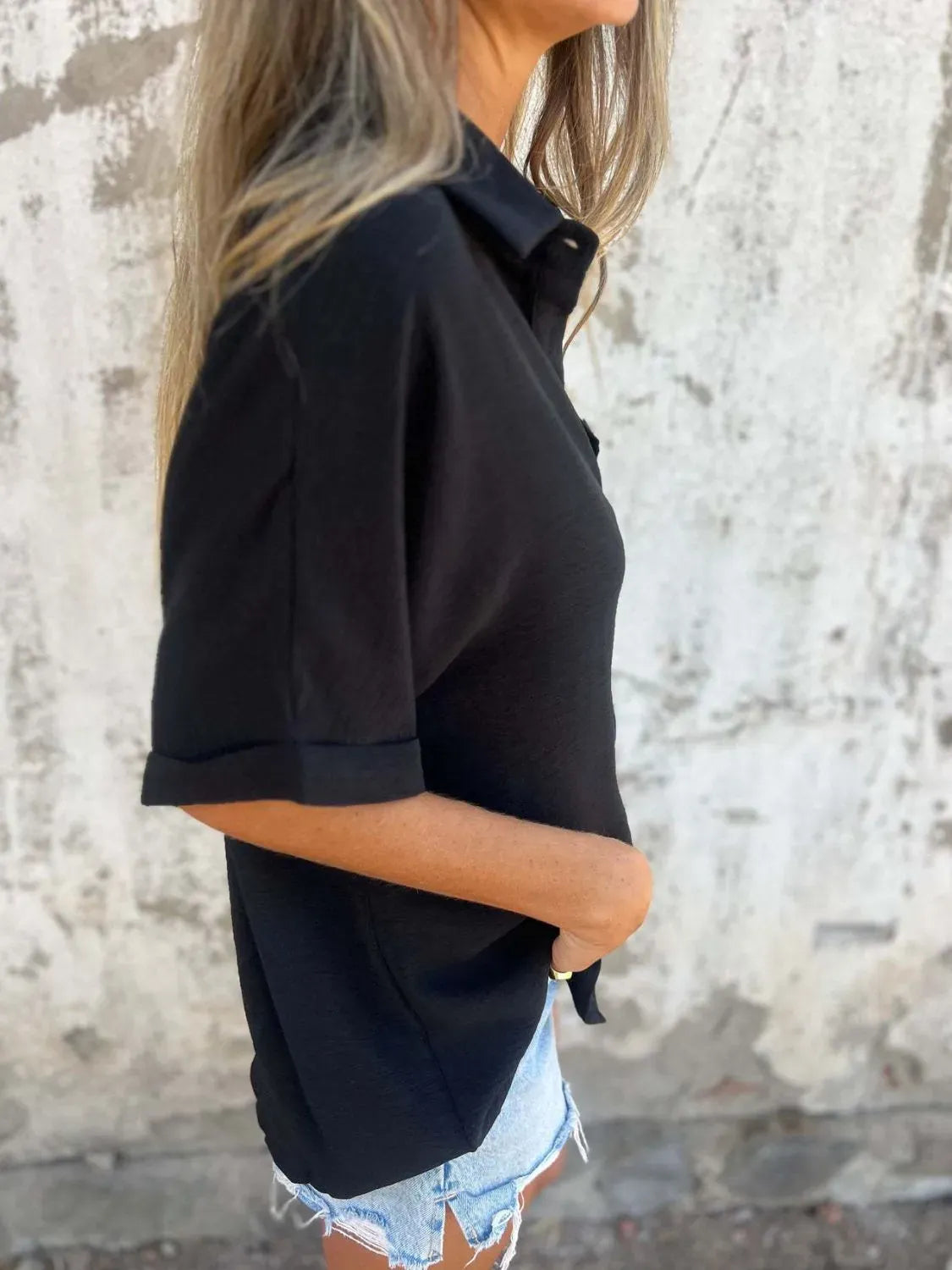 The Everyday Pop Button-Down Shirt-Krush Kandy, Women's Online Fashion Boutique Located in Phoenix, Arizona (Scottsdale Area)