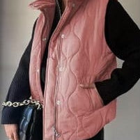 Lux Quilted Puffer Vest-Jackets-Krush Kandy, Women's Online Fashion Boutique Located in Phoenix, Arizona (Scottsdale Area)