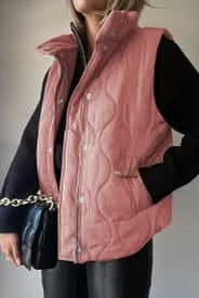 Lux Quilted Puffer Vest-Jackets-Krush Kandy, Women's Online Fashion Boutique Located in Phoenix, Arizona (Scottsdale Area)