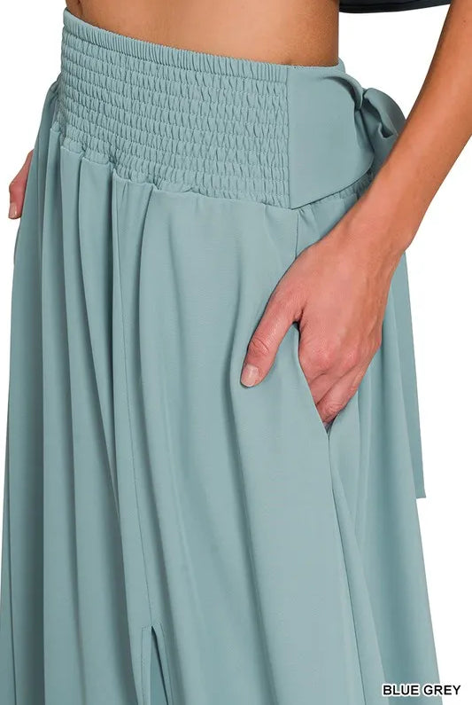 Heavy Woven Span Crop Tee & Skirt Set-2 Piece Outfit Sets-Krush Kandy, Women's Online Fashion Boutique Located in Phoenix, Arizona (Scottsdale Area)