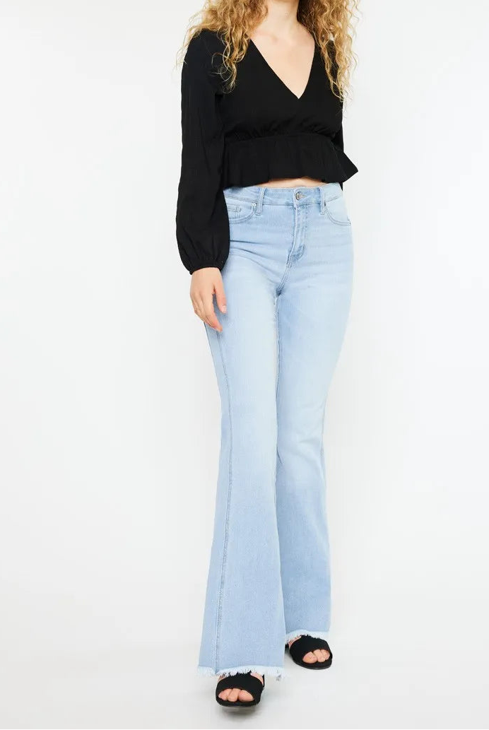 Kancan High Rise Curvy Flare Jeans-Denim-Krush Kandy, Women's Online Fashion Boutique Located in Phoenix, Arizona (Scottsdale Area)