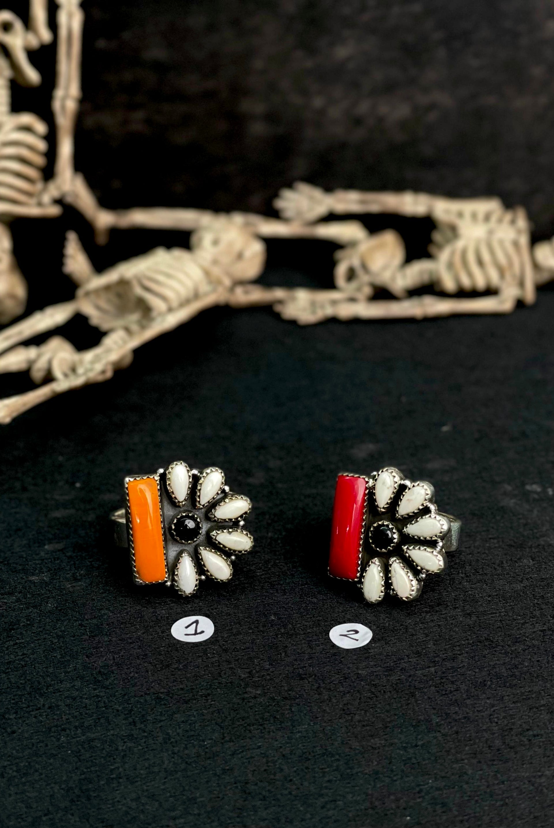 Half Blossom Bar Halloween Rings sno 37-Rings-Krush Kandy, Women's Online Fashion Boutique Located in Phoenix, Arizona (Scottsdale Area)