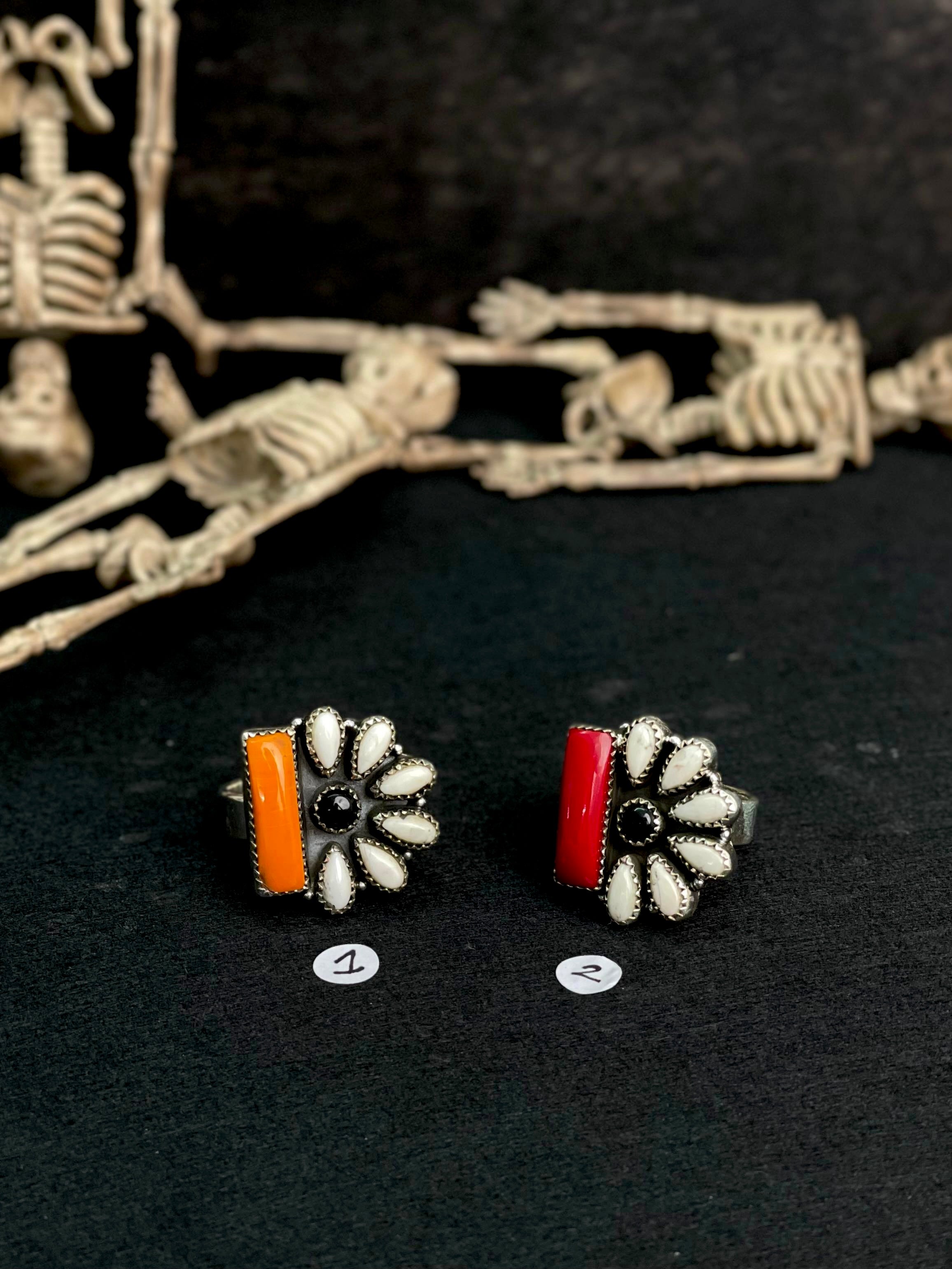 Half Blossom Bar Halloween Rings sno 37-Rings-Krush Kandy, Women's Online Fashion Boutique Located in Phoenix, Arizona (Scottsdale Area)