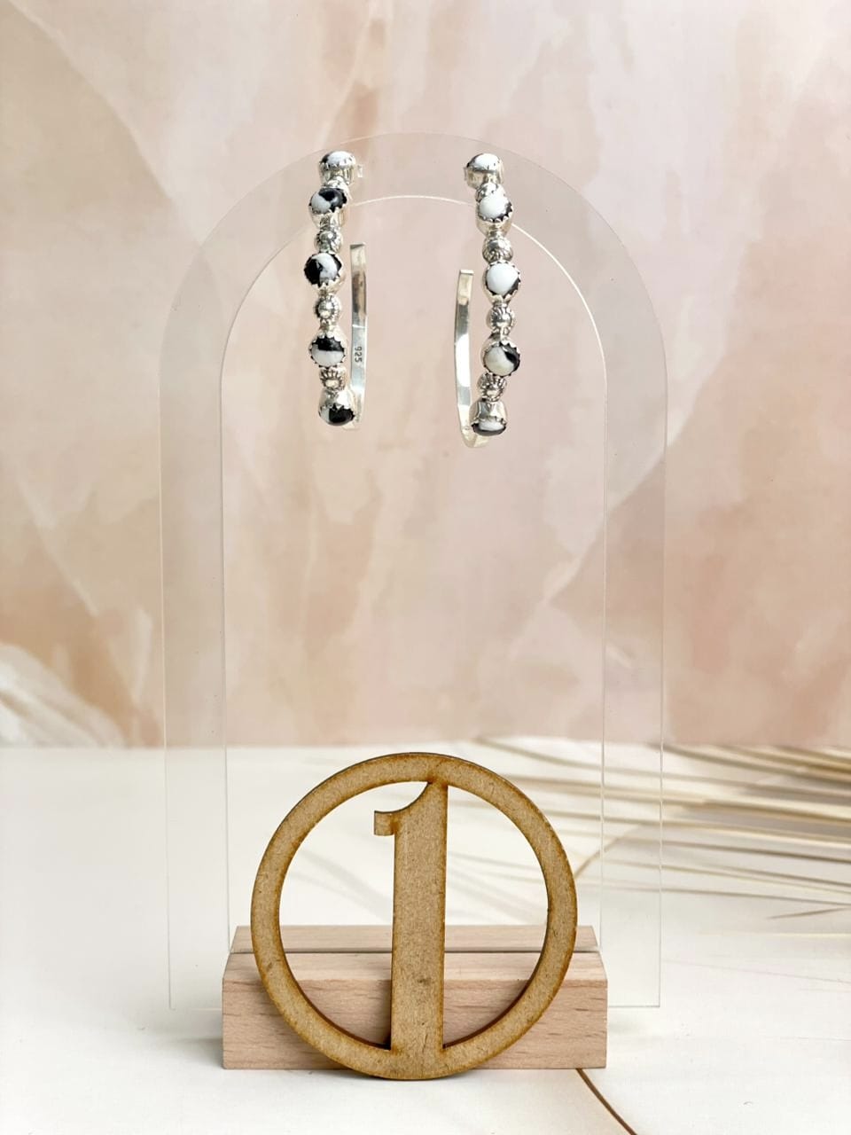 Multi Opal Hoop Earrings sno 18-Earrings-Krush Kandy, Women's Online Fashion Boutique Located in Phoenix, Arizona (Scottsdale Area)