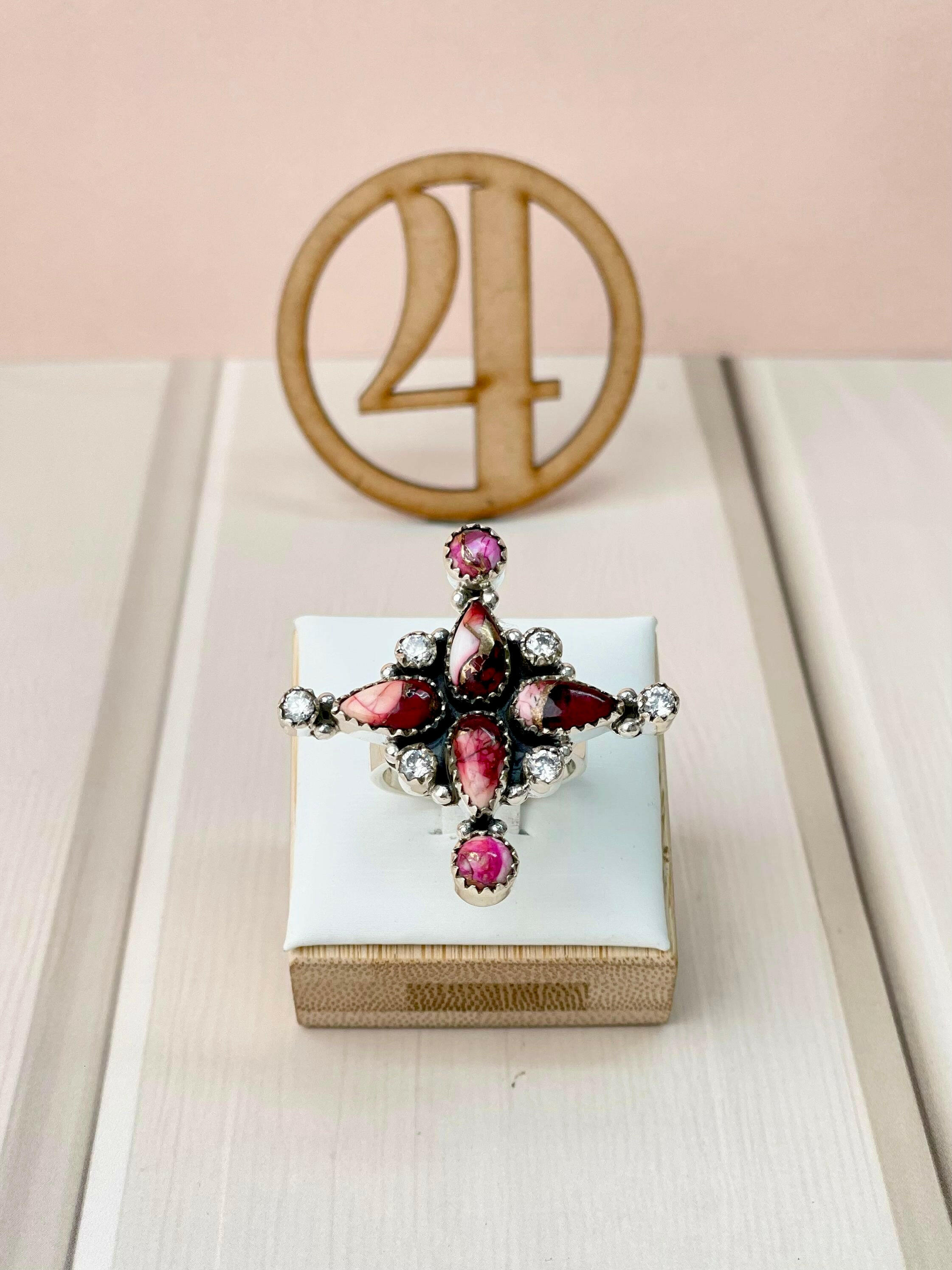 Red Dahlia One of a Kind Rings-Rings-Krush Kandy, Women's Online Fashion Boutique Located in Phoenix, Arizona (Scottsdale Area)