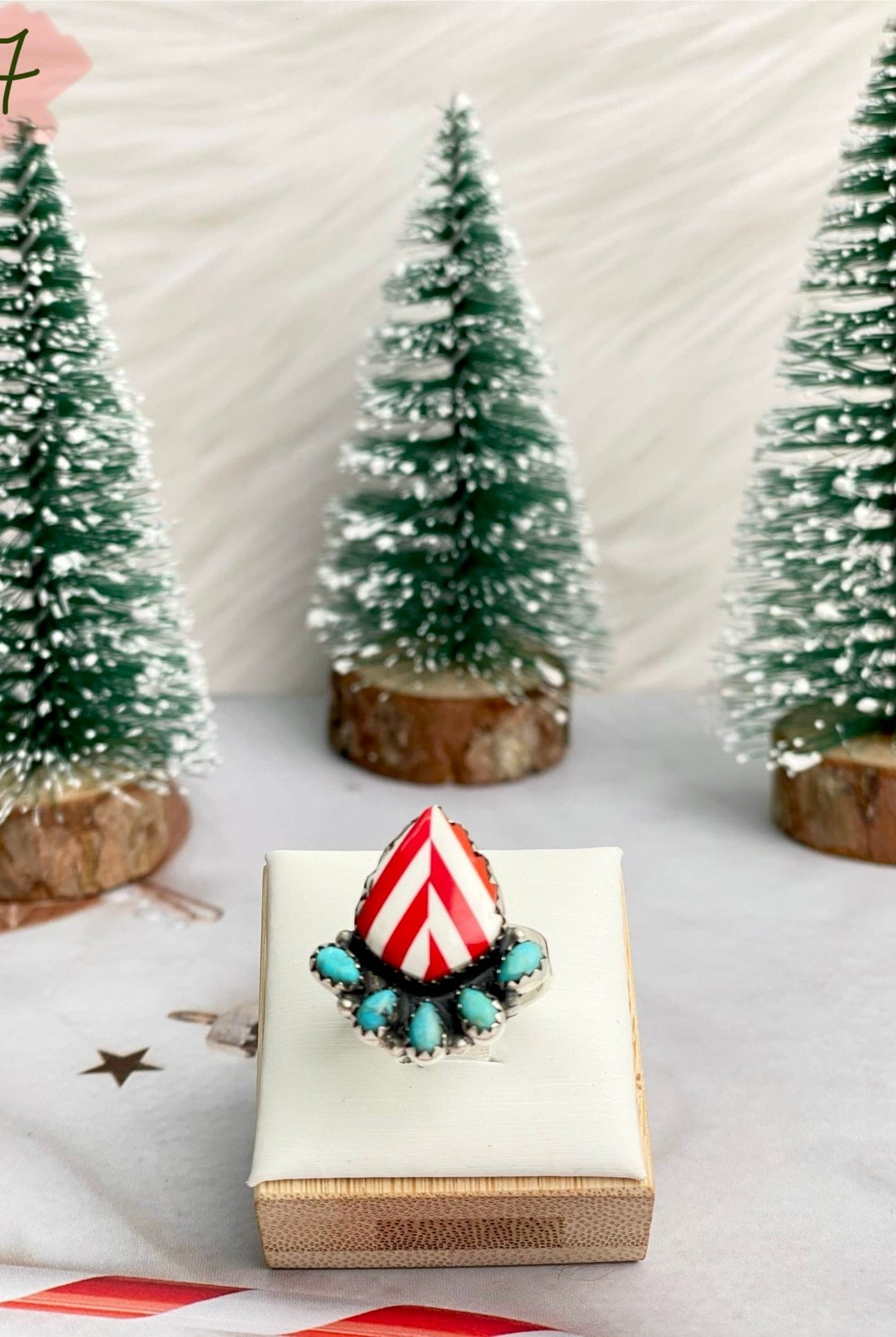 Holly Jolly Red & White Christmas Rings-Rings-Krush Kandy, Women's Online Fashion Boutique Located in Phoenix, Arizona (Scottsdale Area)