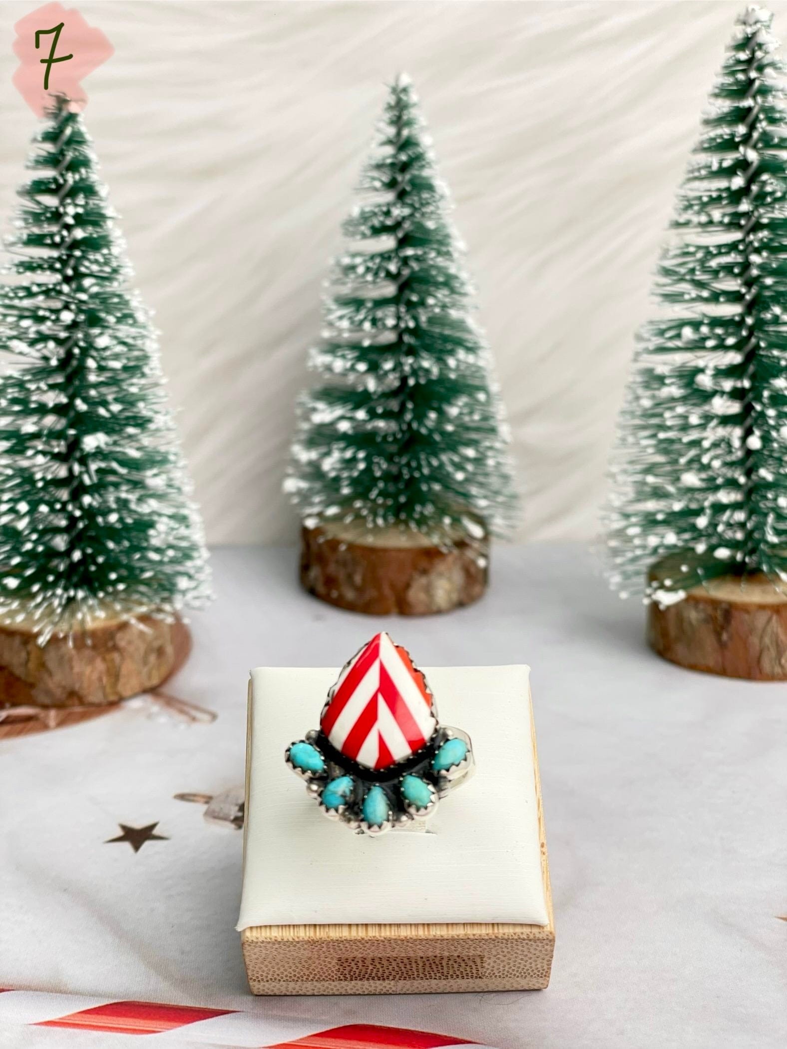 Holly Jolly Red & White Christmas Rings-Rings-Krush Kandy, Women's Online Fashion Boutique Located in Phoenix, Arizona (Scottsdale Area)