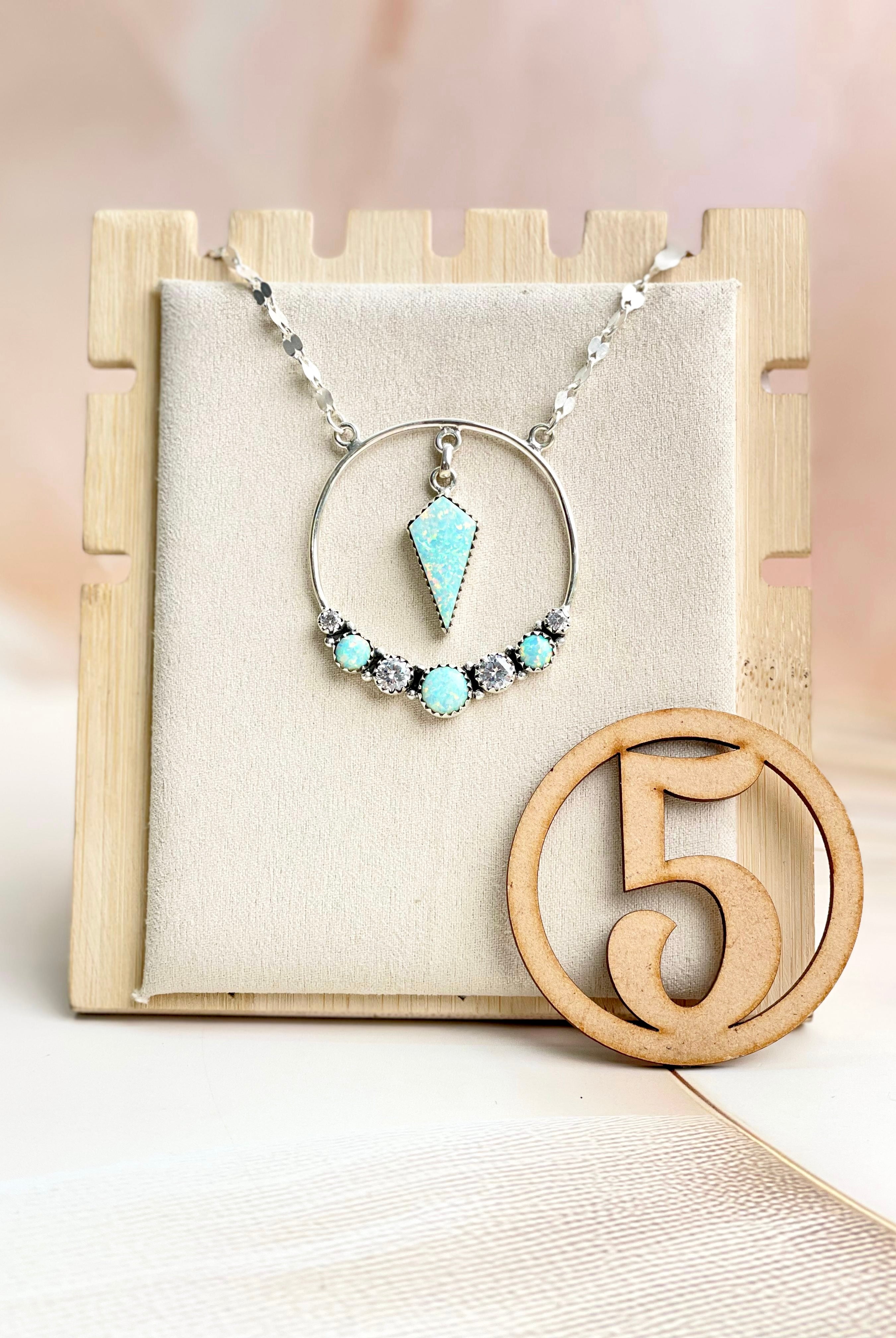 Boho Opal Tassels Necklace Sno 23-Necklaces-Krush Kandy, Women's Online Fashion Boutique Located in Phoenix, Arizona (Scottsdale Area)