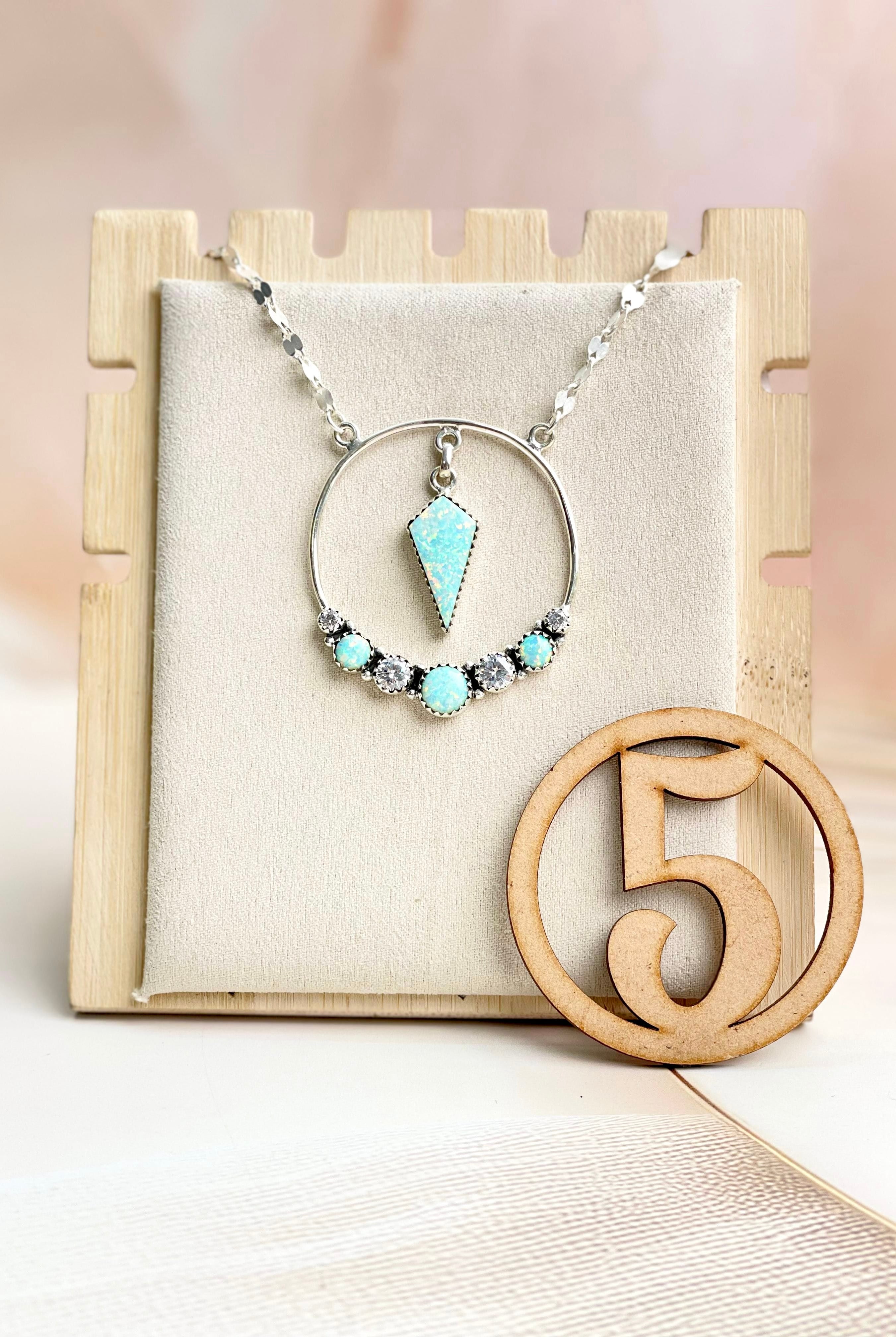 Boho Opal Tassels Necklace Sno 23-Necklaces-Krush Kandy, Women's Online Fashion Boutique Located in Phoenix, Arizona (Scottsdale Area)