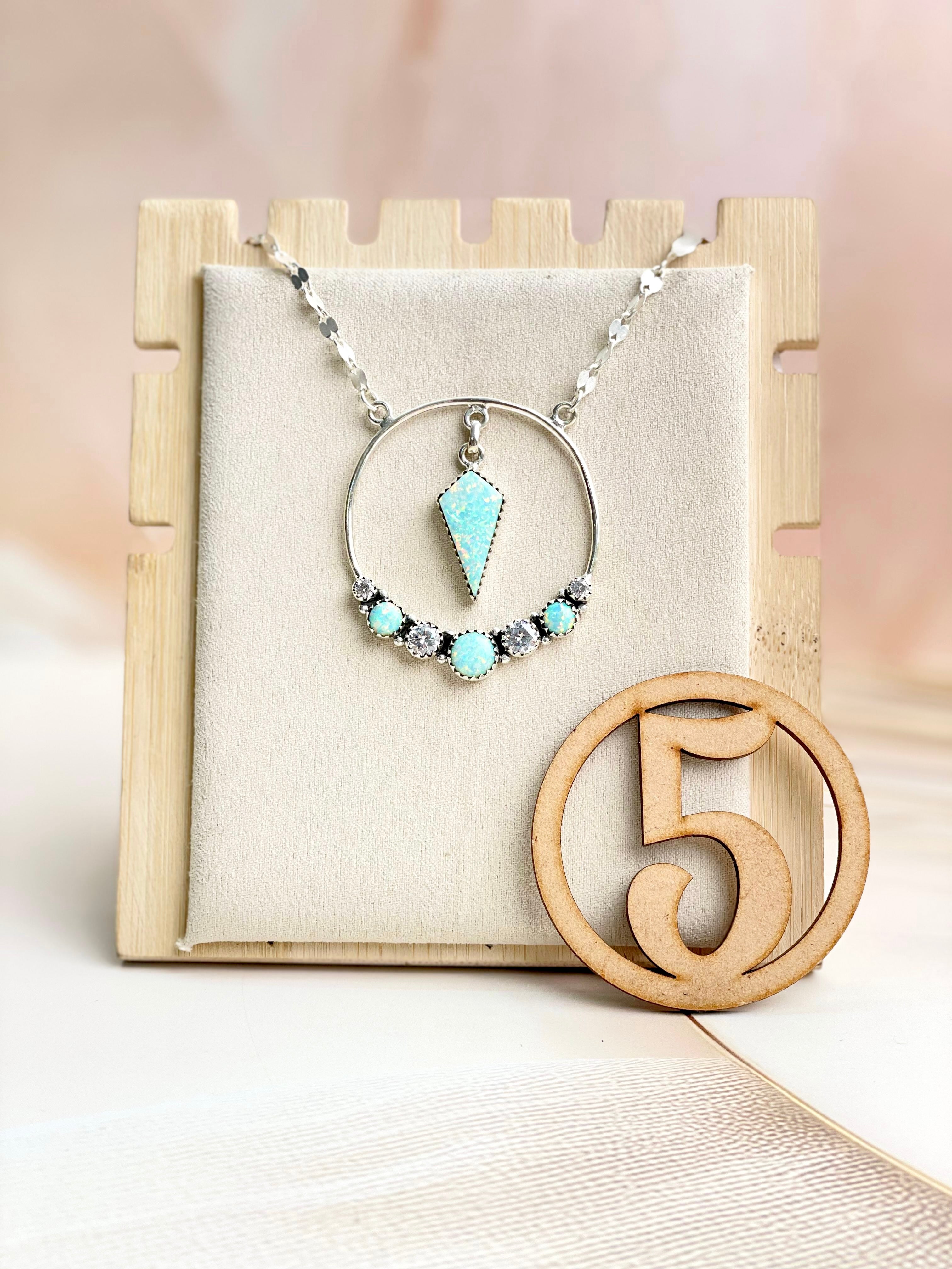 Boho Opal Tassels Necklace Sno 23-Necklaces-Krush Kandy, Women's Online Fashion Boutique Located in Phoenix, Arizona (Scottsdale Area)