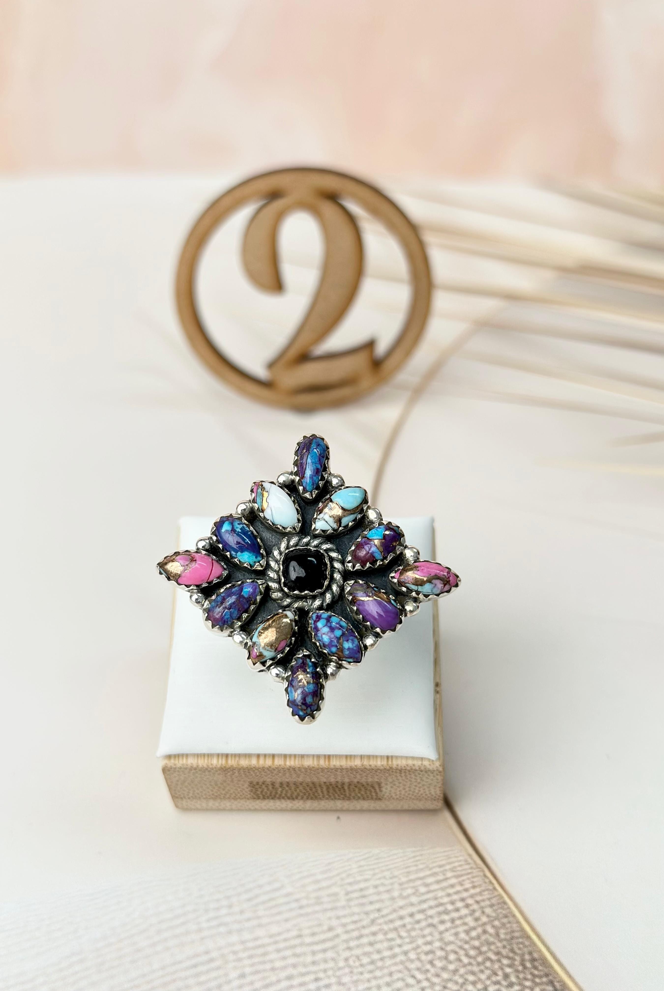 Various Multi Dahlia Ring Clusters-Rings-Krush Kandy, Women's Online Fashion Boutique Located in Phoenix, Arizona (Scottsdale Area)