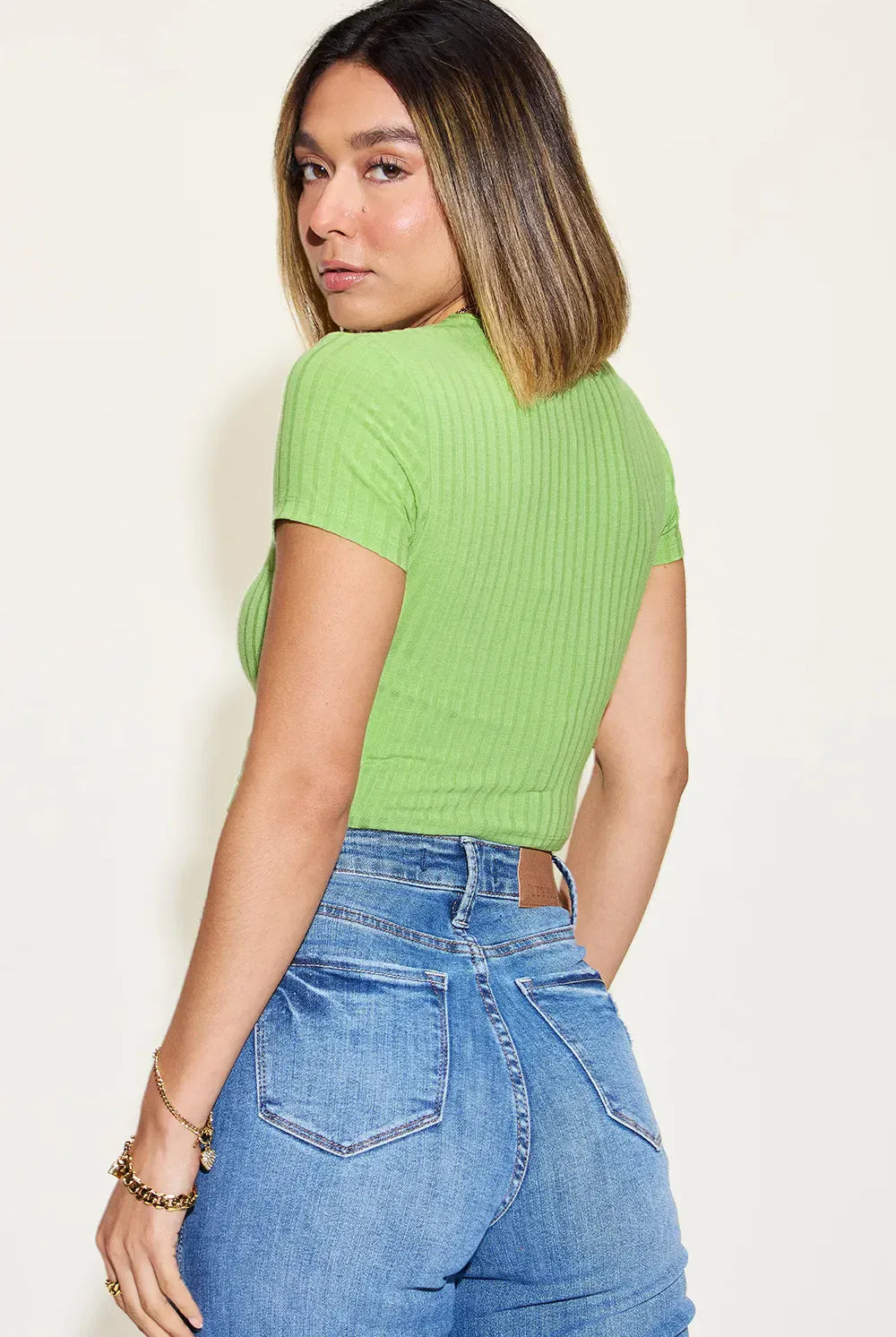 Everyday Essential Ribbed Crop Tee-Krush Kandy, Women's Online Fashion Boutique Located in Phoenix, Arizona (Scottsdale Area)