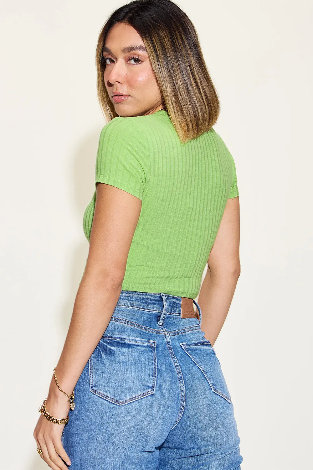 Everyday Essential Ribbed Crop Tee-Krush Kandy, Women's Online Fashion Boutique Located in Phoenix, Arizona (Scottsdale Area)
