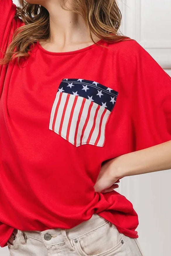 BiBi French Terry With Front Pocket Dolman Sleeves Top-Tops-Krush Kandy, Women's Online Fashion Boutique Located in Phoenix, Arizona (Scottsdale Area)