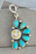 Turquoise Smiley Cluster Charms-Necklaces-Krush Kandy, Women's Online Fashion Boutique Located in Phoenix, Arizona (Scottsdale Area)