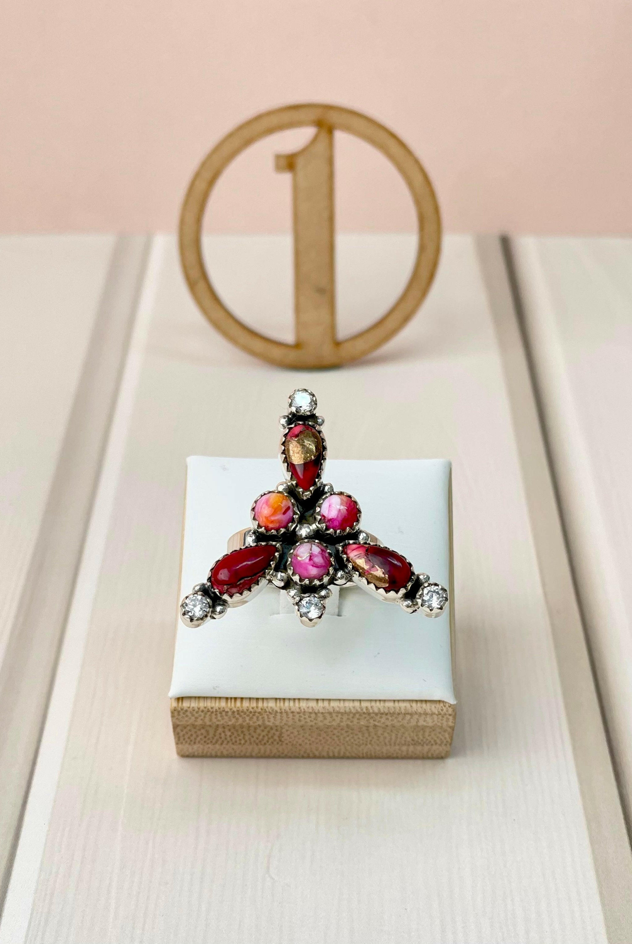 Red Dahlia One of a Kind Rings-Rings-Krush Kandy, Women's Online Fashion Boutique Located in Phoenix, Arizona (Scottsdale Area)