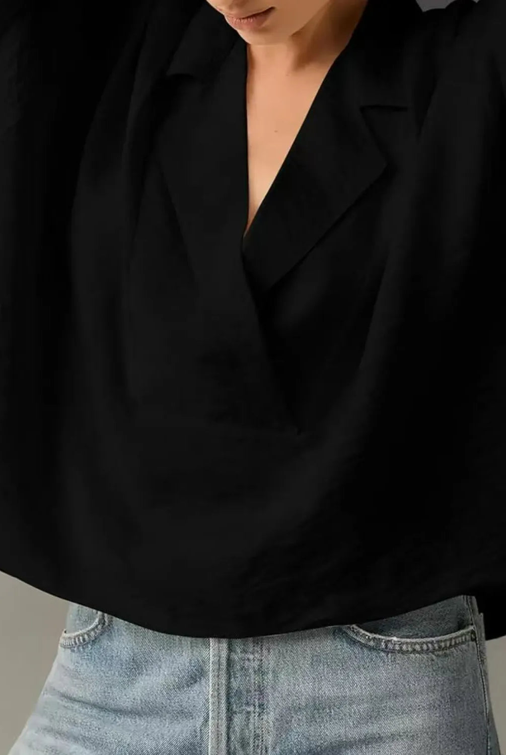 Collared Neck Half Sleeve Blouse-Krush Kandy, Women's Online Fashion Boutique Located in Phoenix, Arizona (Scottsdale Area)