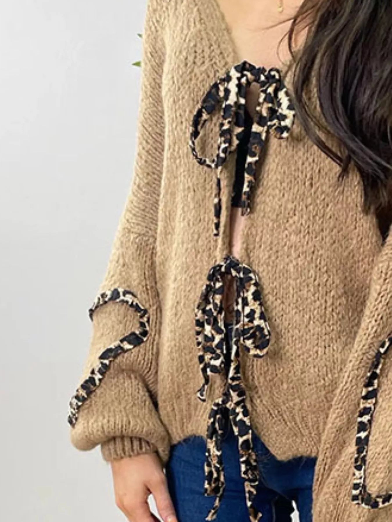 Tie Front Long Sleeve Sweater-Krush Kandy, Women's Online Fashion Boutique Located in Phoenix, Arizona (Scottsdale Area)