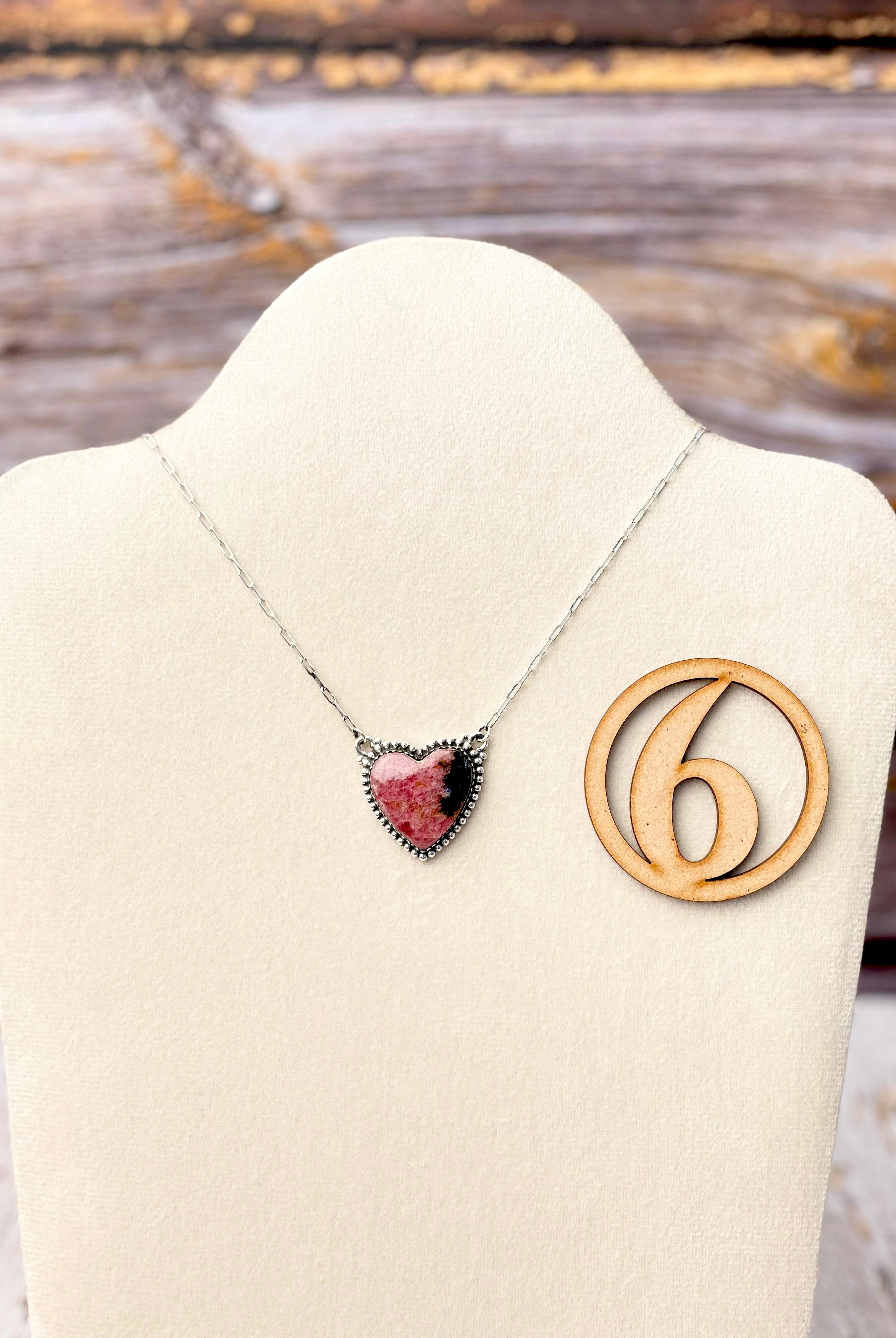 Rhodonite Slab Necklaces-Necklaces-Krush Kandy, Women's Online Fashion Boutique Located in Phoenix, Arizona (Scottsdale Area)