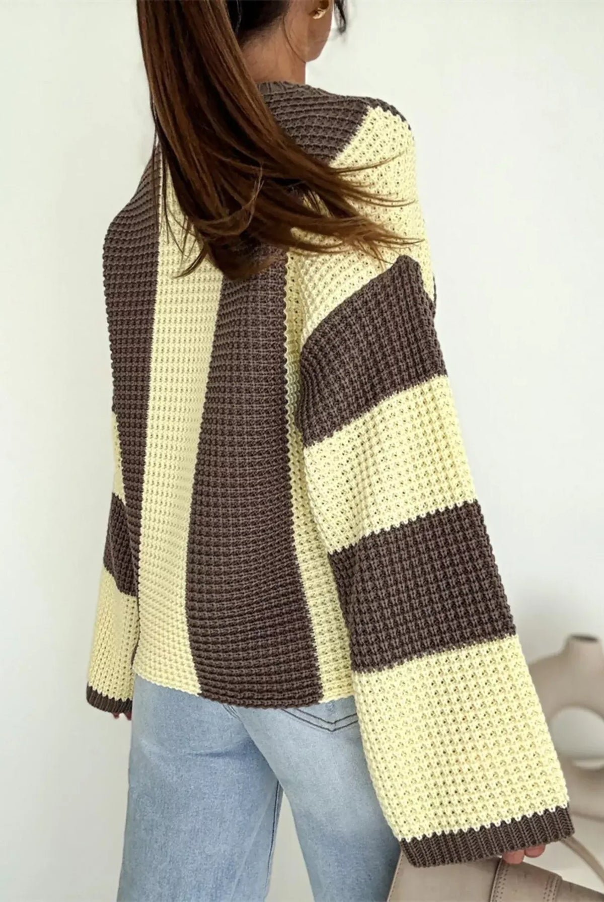 Color Block Long Sleeve Sweater-Sweater-Krush Kandy, Women's Online Fashion Boutique Located in Phoenix, Arizona (Scottsdale Area)