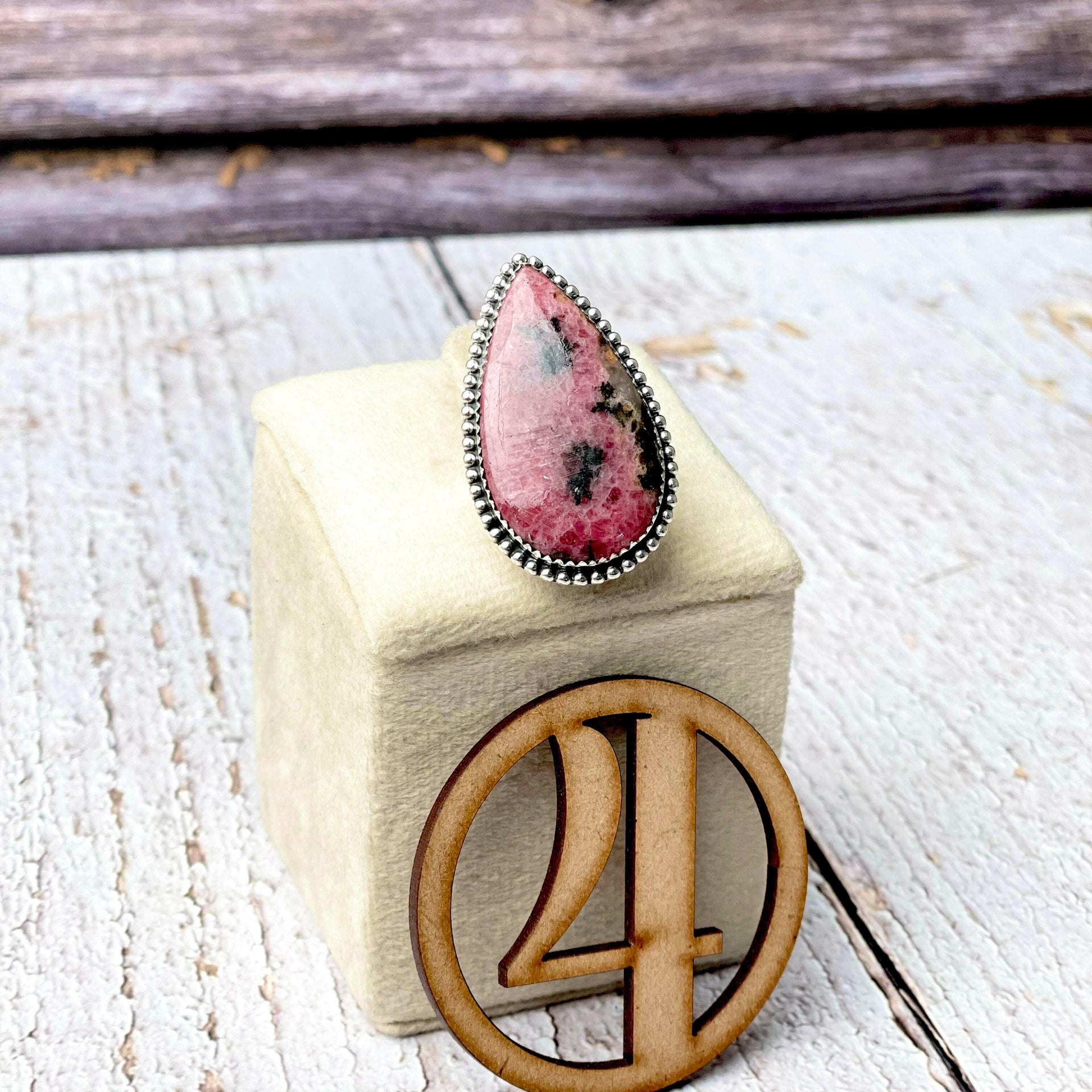 Rhodonite Slab Rings-Ring-Krush Kandy, Women's Online Fashion Boutique Located in Phoenix, Arizona (Scottsdale Area)