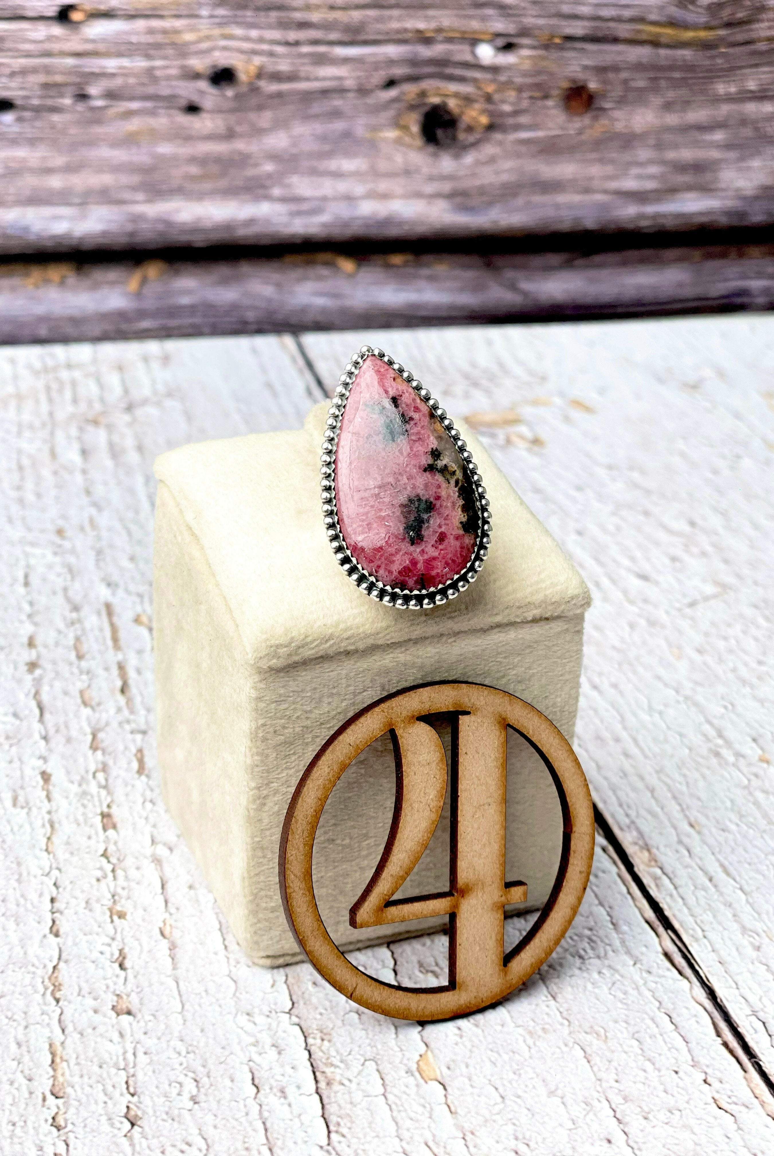 Rhodonite Slab Rings-Ring-Krush Kandy, Women's Online Fashion Boutique Located in Phoenix, Arizona (Scottsdale Area)