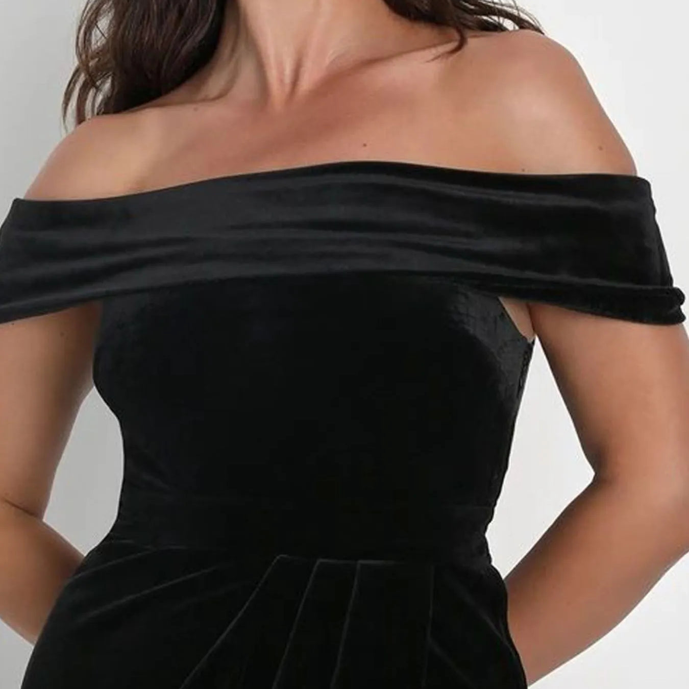 Off-Shoulder Wrap Dress with Side Slit-Dresses-Krush Kandy, Women's Online Fashion Boutique Located in Phoenix, Arizona (Scottsdale Area)