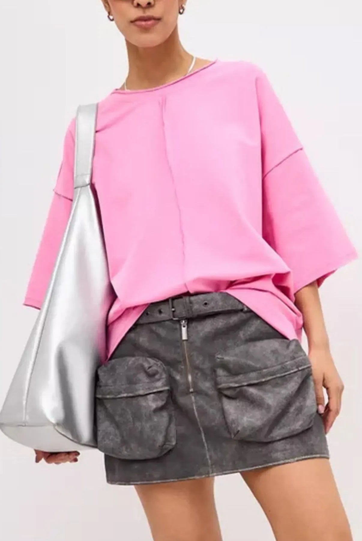Round Neck Half Sleeve T-Shirt-Krush Kandy, Women's Online Fashion Boutique Located in Phoenix, Arizona (Scottsdale Area)