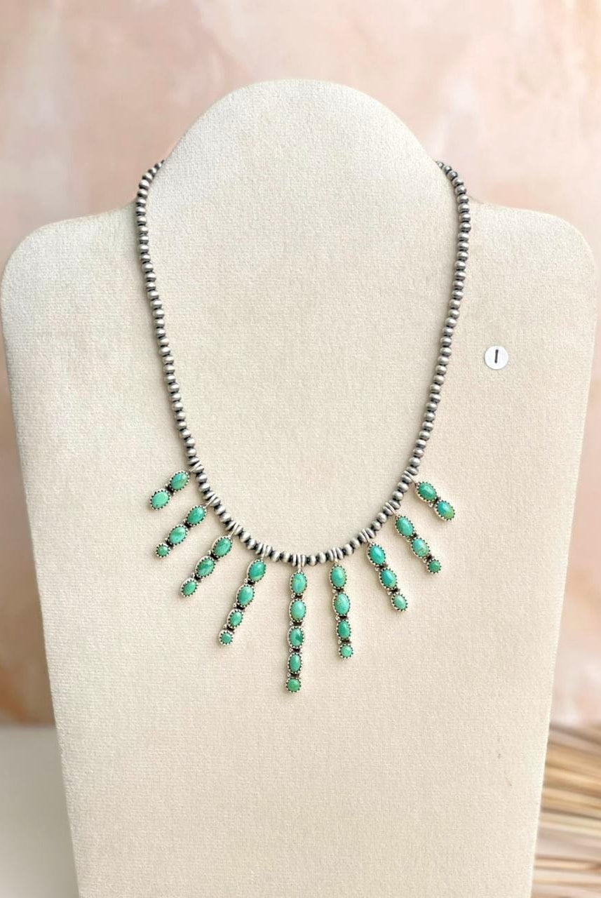 Desert Pearl Stone Drop Necklaces-Necklaces-Krush Kandy, Women's Online Fashion Boutique Located in Phoenix, Arizona (Scottsdale Area)