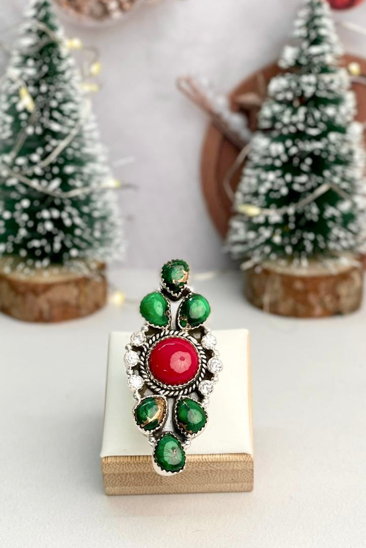 Krush Kandy Holiday Cluster Ring-Rings-Krush Kandy, Women's Online Fashion Boutique Located in Phoenix, Arizona (Scottsdale Area)