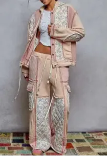 POL Floral Patchwork Thermal Jacket-Jacket-Krush Kandy, Women's Online Fashion Boutique Located in Phoenix, Arizona (Scottsdale Area)