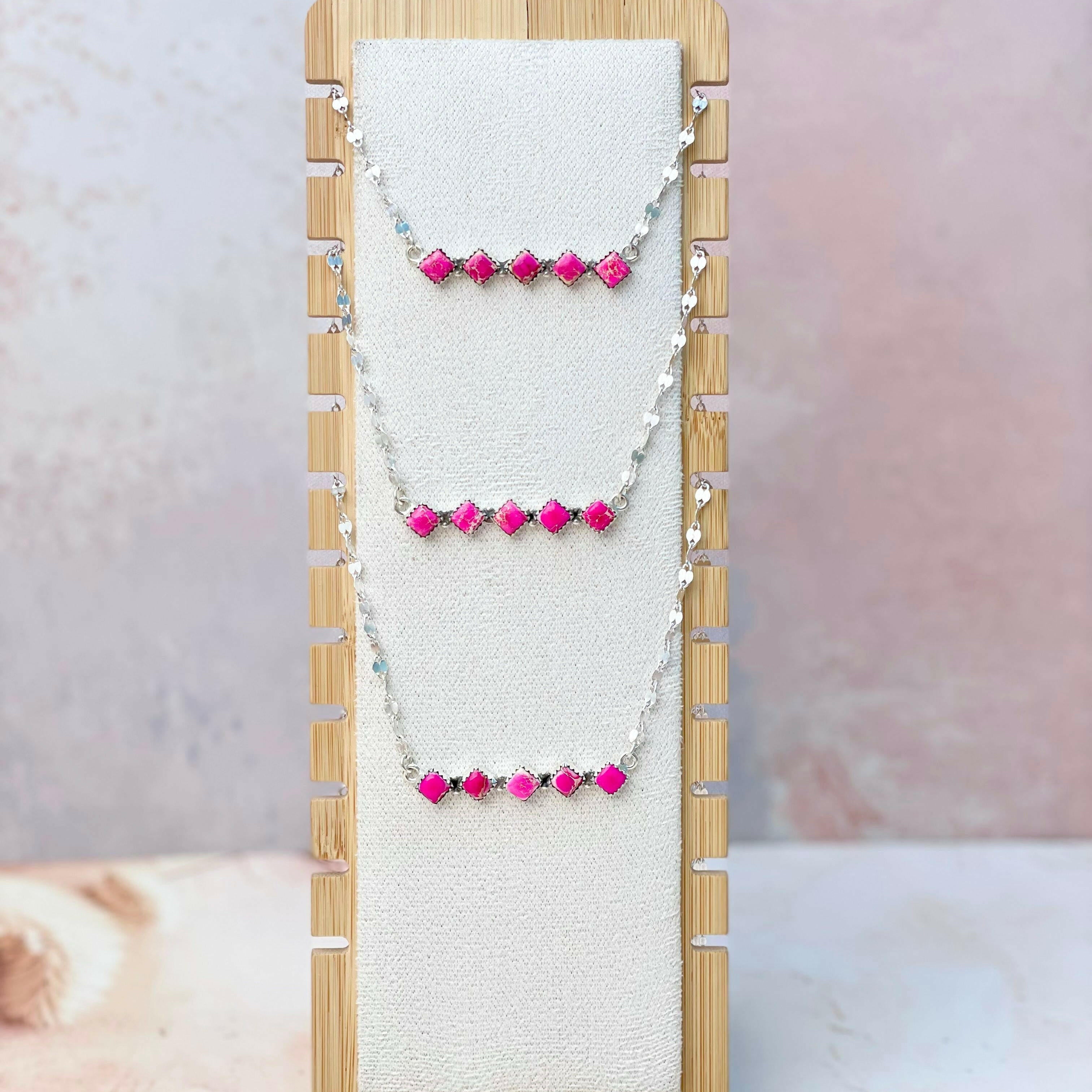 Desert Bar Jasper Fancy Chain Necklace-Necklaces-Krush Kandy, Women's Online Fashion Boutique Located in Phoenix, Arizona (Scottsdale Area)