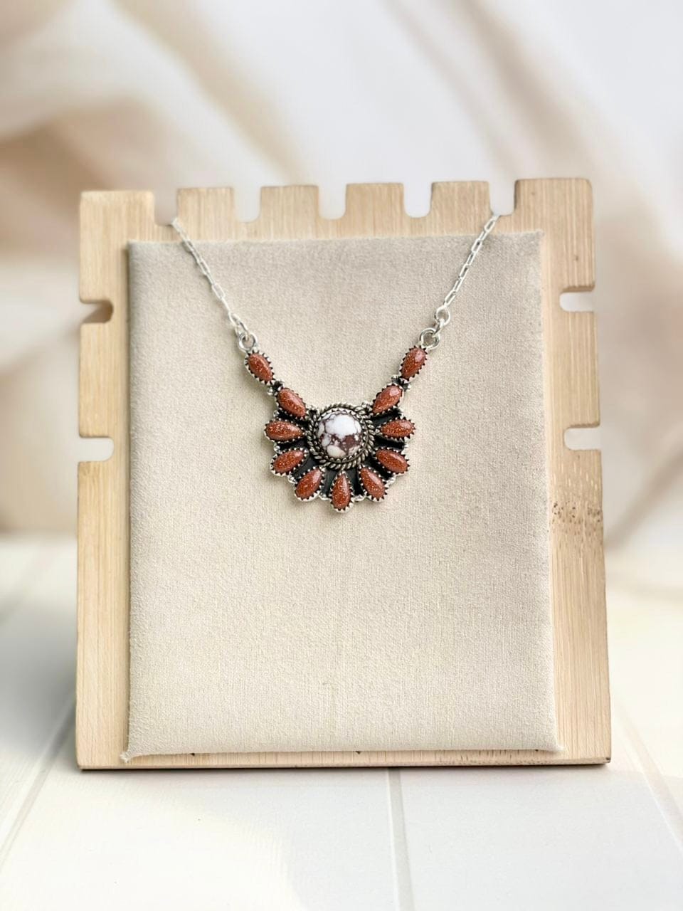 Holding the Daisy Necklace-Necklaces-Krush Kandy, Women's Online Fashion Boutique Located in Phoenix, Arizona (Scottsdale Area)