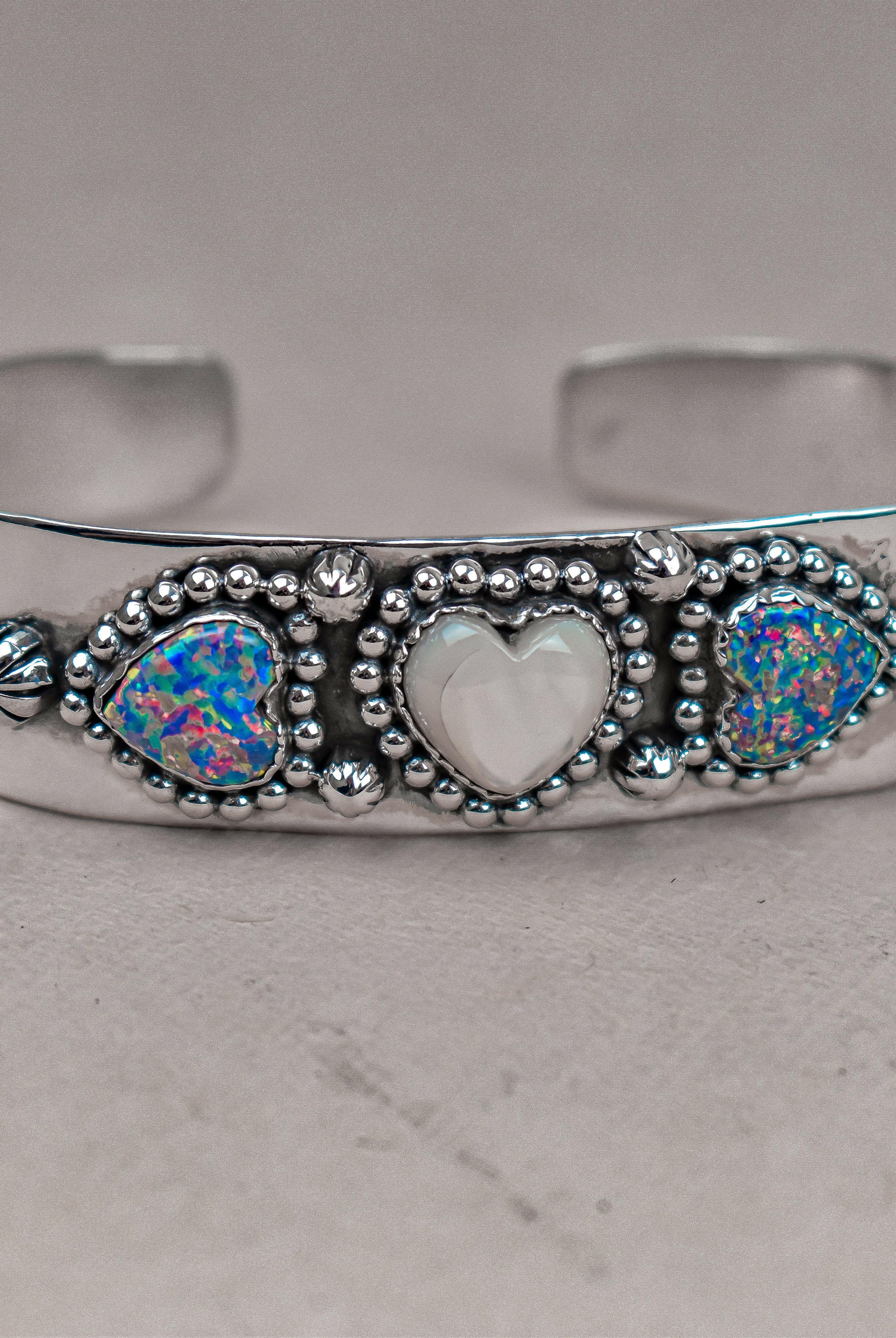 Heartfelt Trio Cuff Bracelet-Cuffs-Krush Kandy, Women's Online Fashion Boutique Located in Phoenix, Arizona (Scottsdale Area)