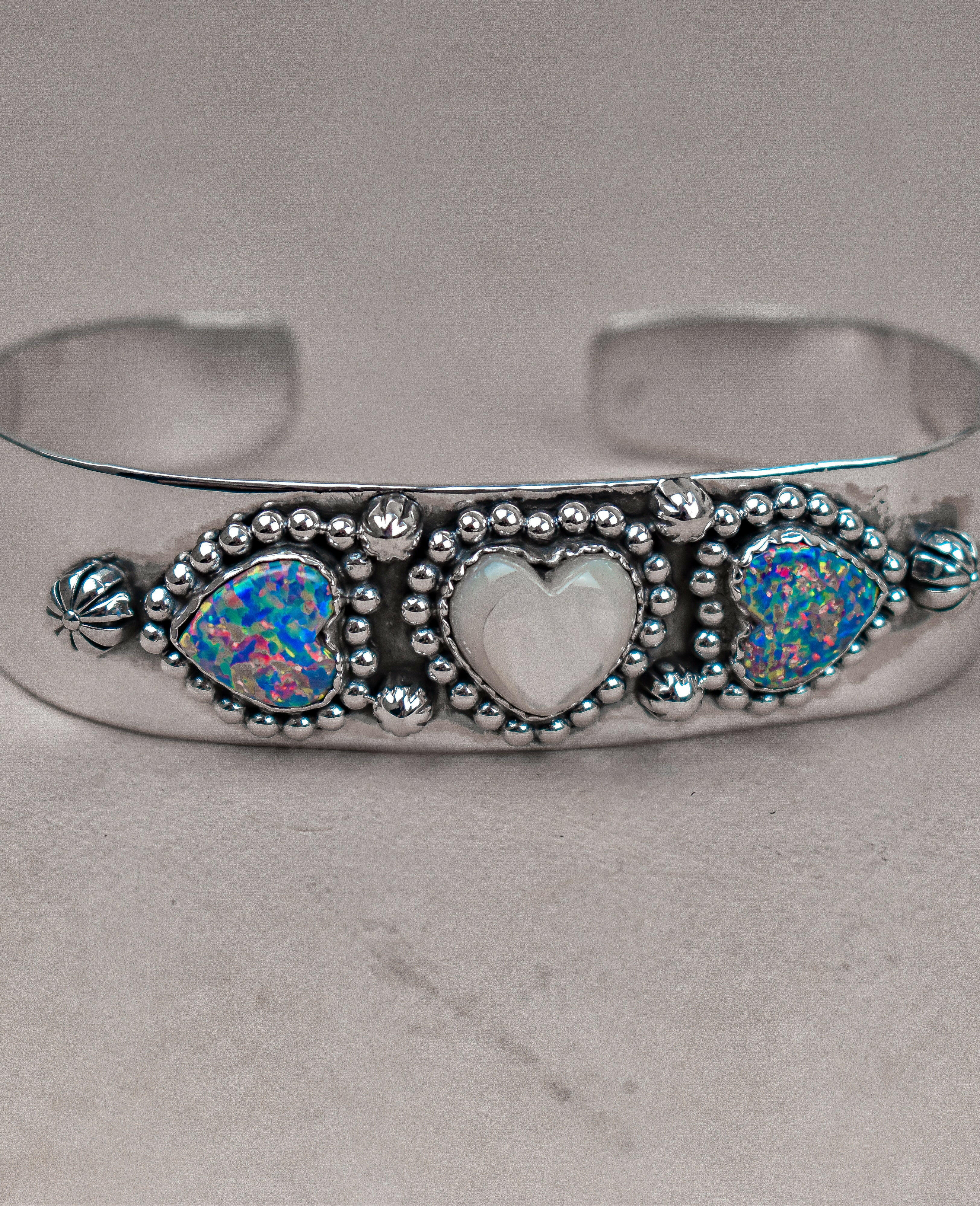 Heartfelt Trio Cuff Bracelet-Cuffs-Krush Kandy, Women's Online Fashion Boutique Located in Phoenix, Arizona (Scottsdale Area)