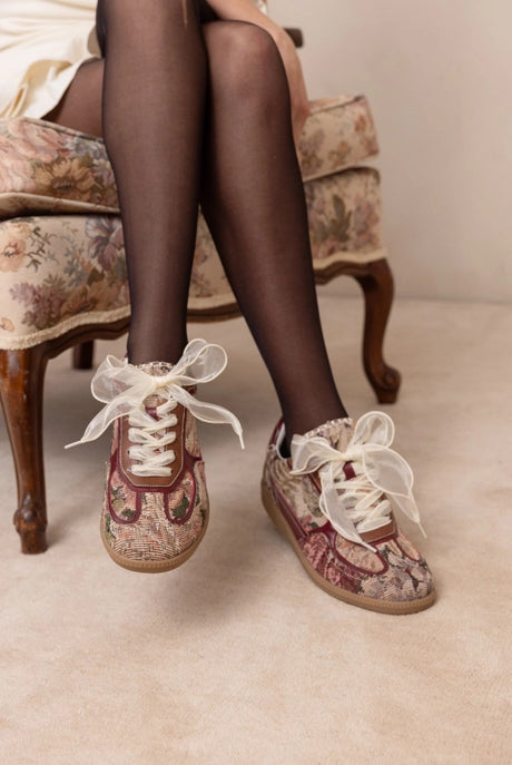 The Dalia - Tapestry Lace Up Sneakers-Shoes-Krush Kandy, Women's Online Fashion Boutique Located in Phoenix, Arizona (Scottsdale Area)