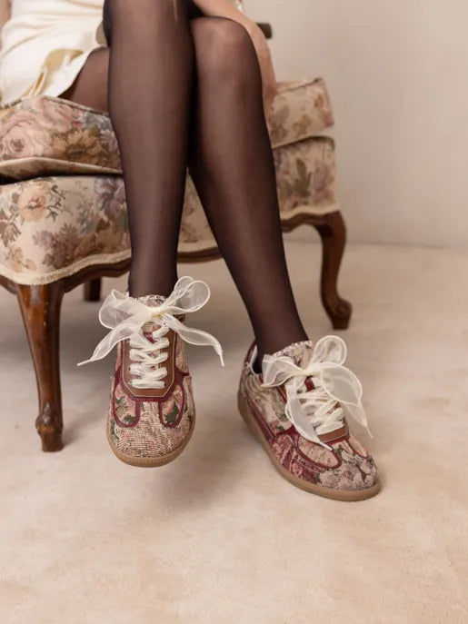 The Dalia - Tapestry Lace Up Sneakers-Shoes-Krush Kandy, Women's Online Fashion Boutique Located in Phoenix, Arizona (Scottsdale Area)