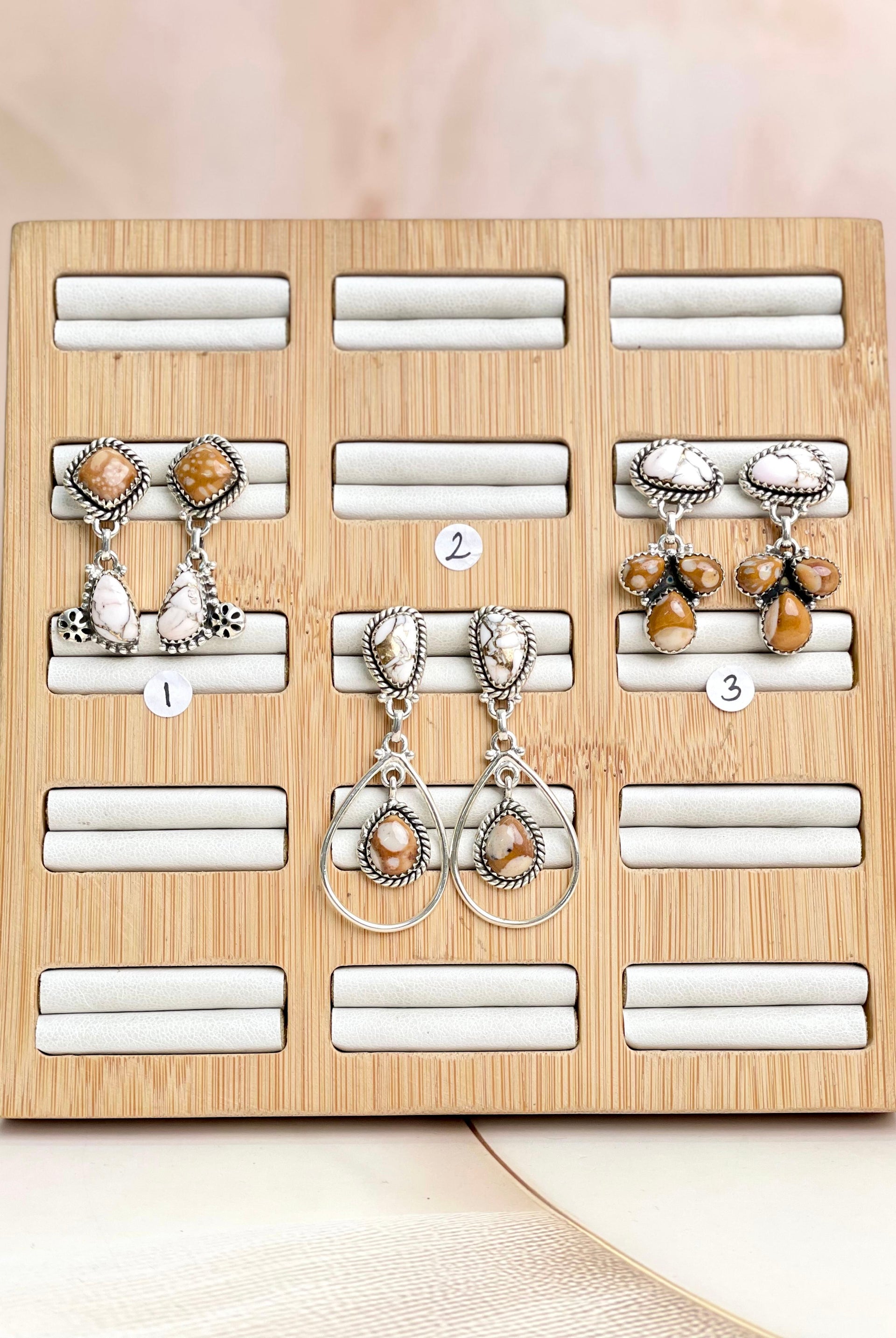 Angel Dahlia & Deer Fawn Earrings no5-Earrings-Krush Kandy, Women's Online Fashion Boutique Located in Phoenix, Arizona (Scottsdale Area)